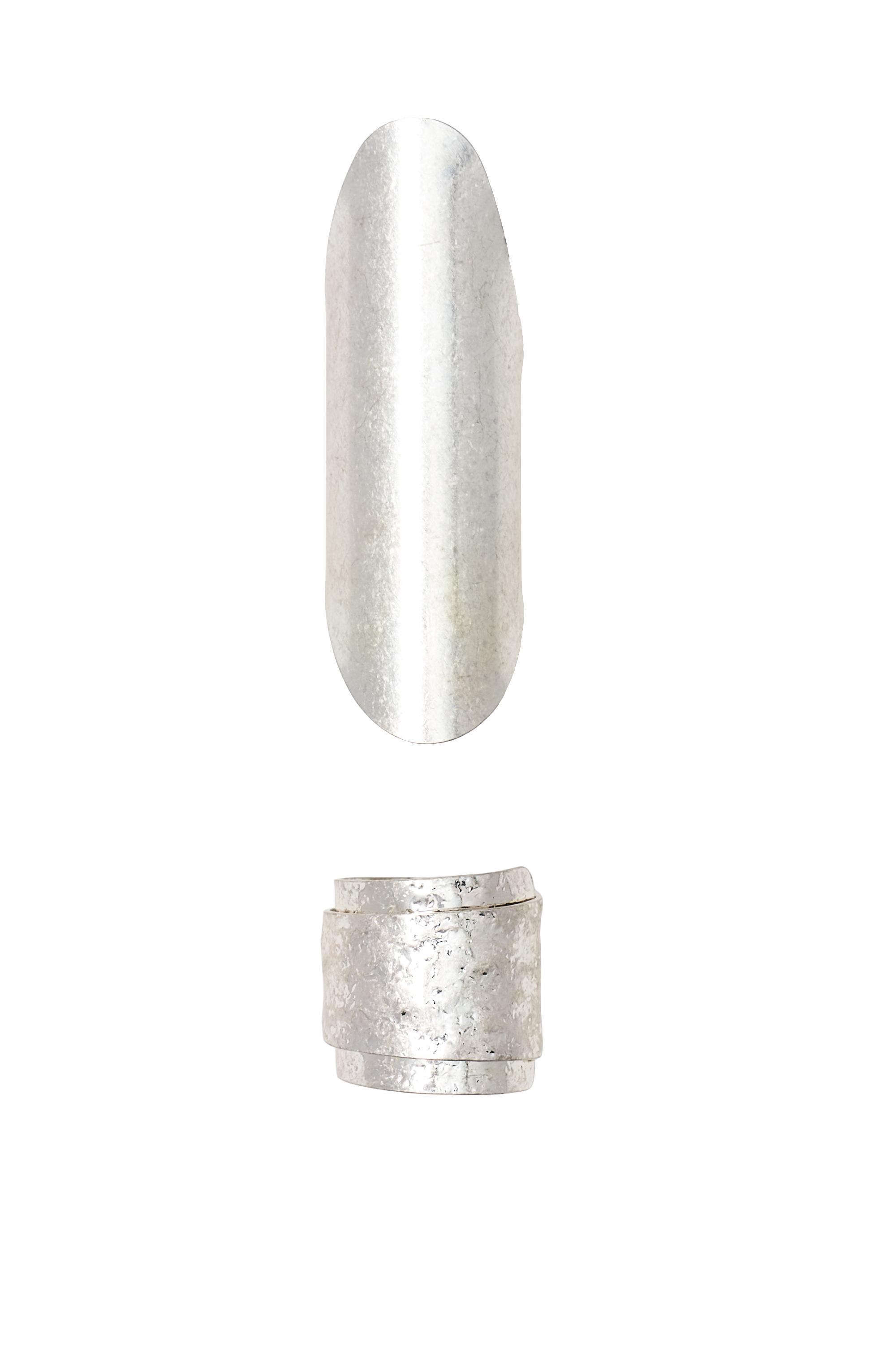 Pack 2 anillos acabado martillado