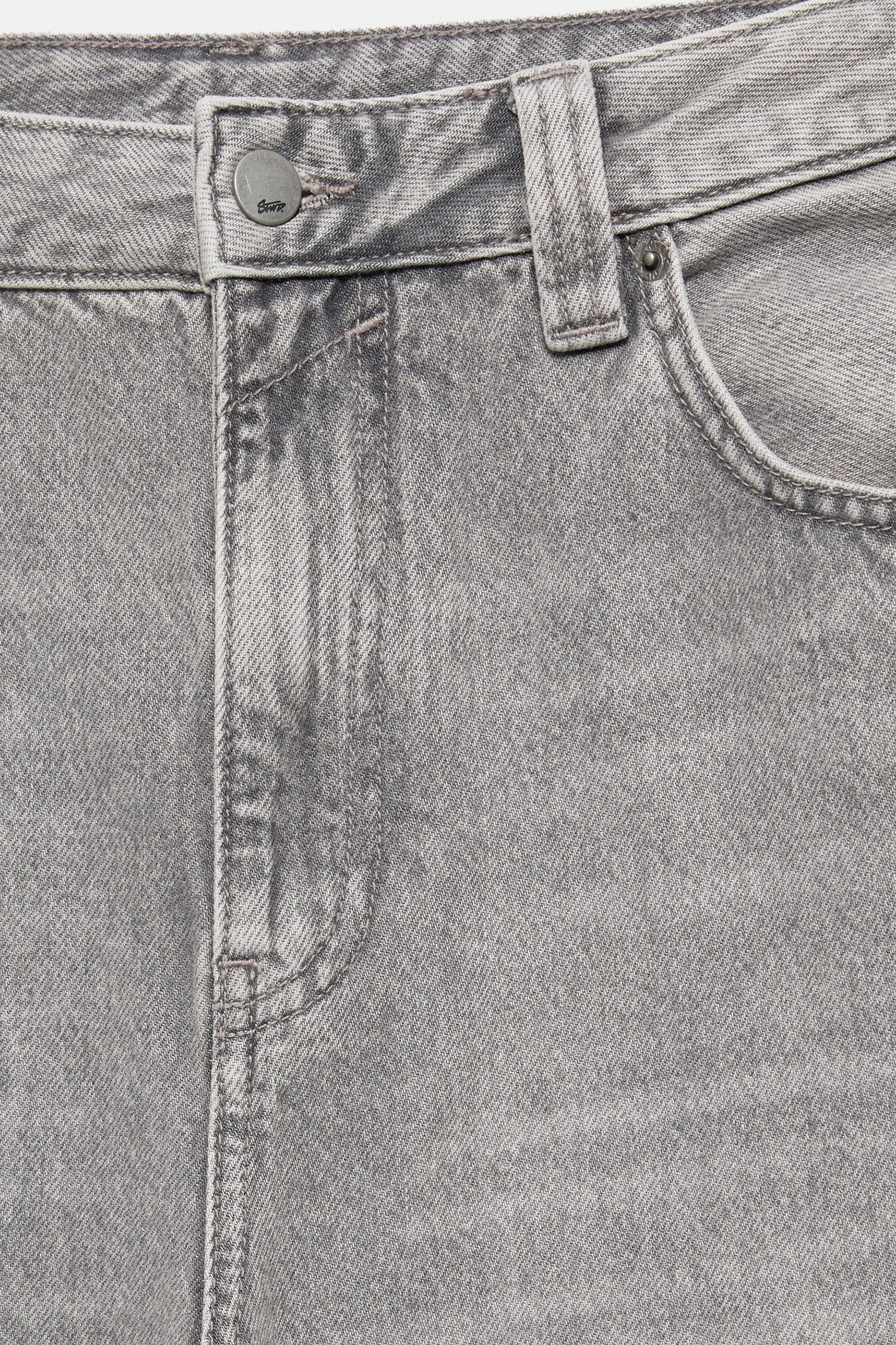 Relaxed baggy jeans — Pale grey