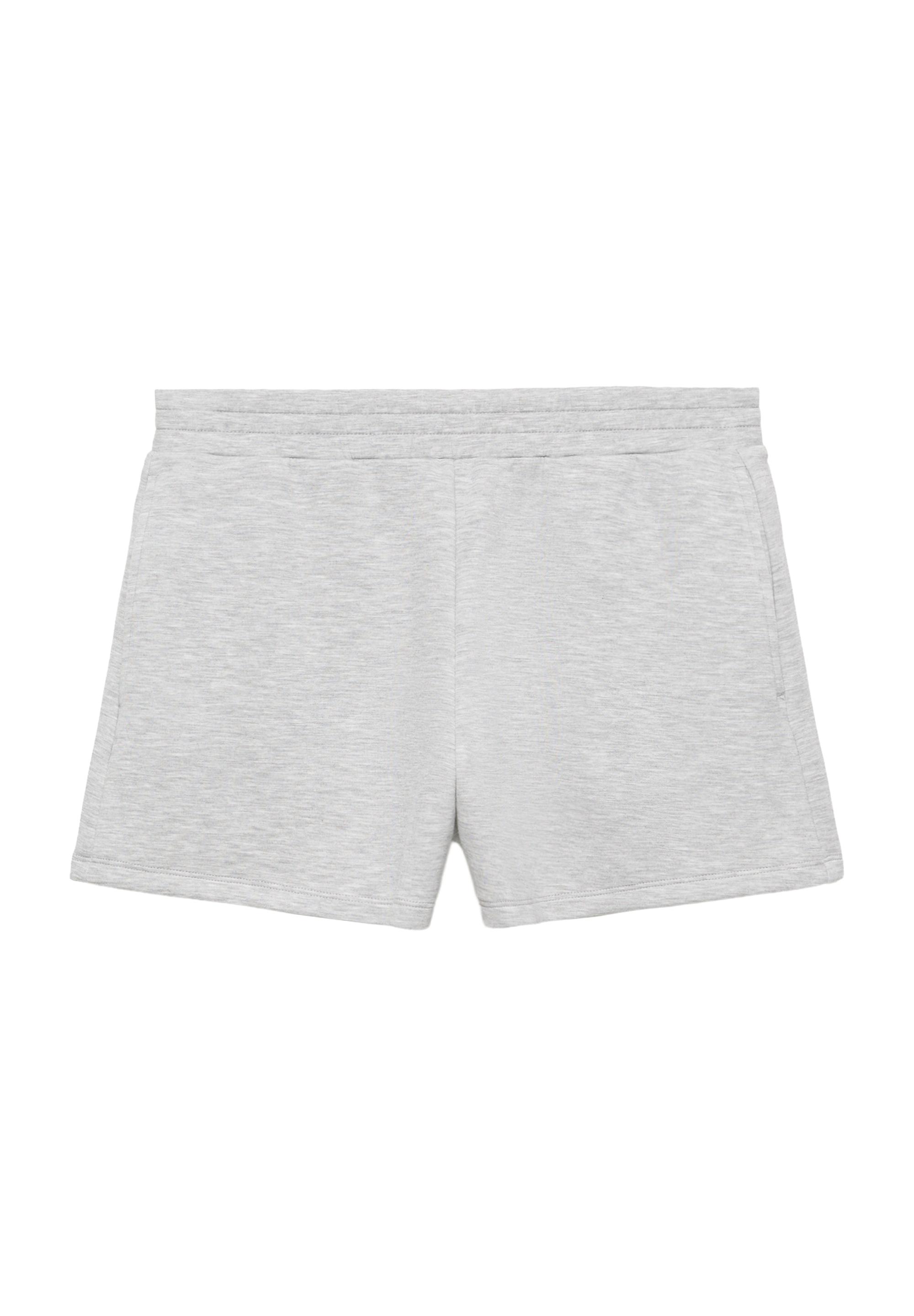 Soft touch sports shorts — Grey marl