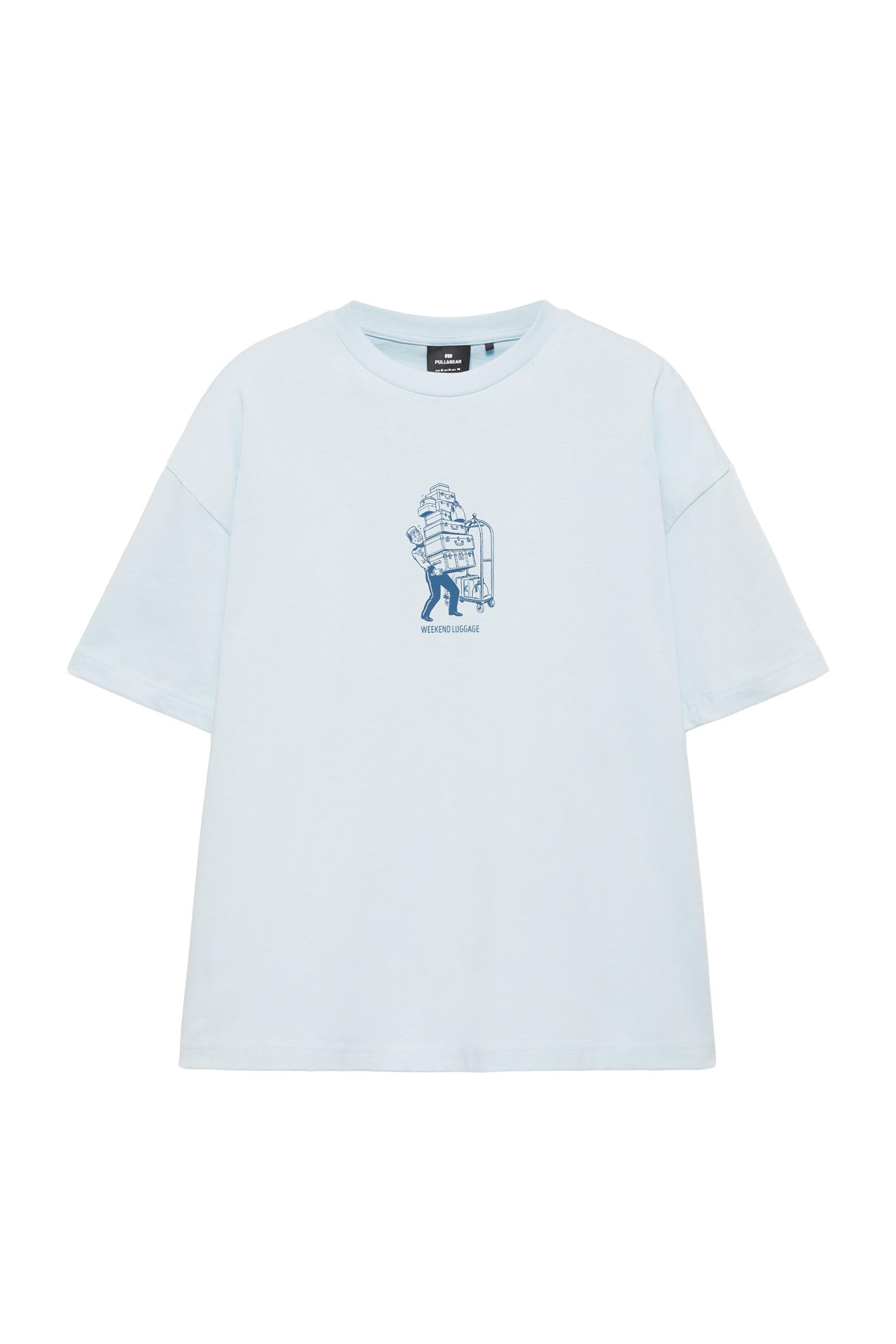 Kutulu grafik t-shirt - Görsel 3