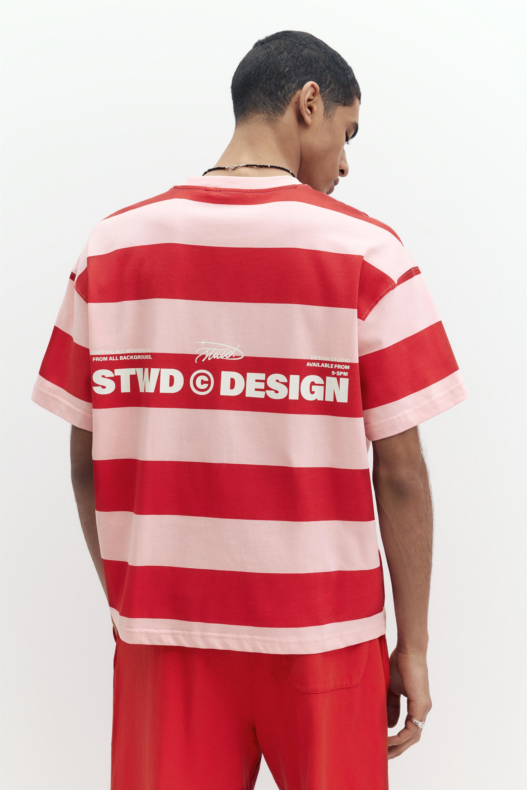 Kısa kollu çizgili tişört - Görsel 16