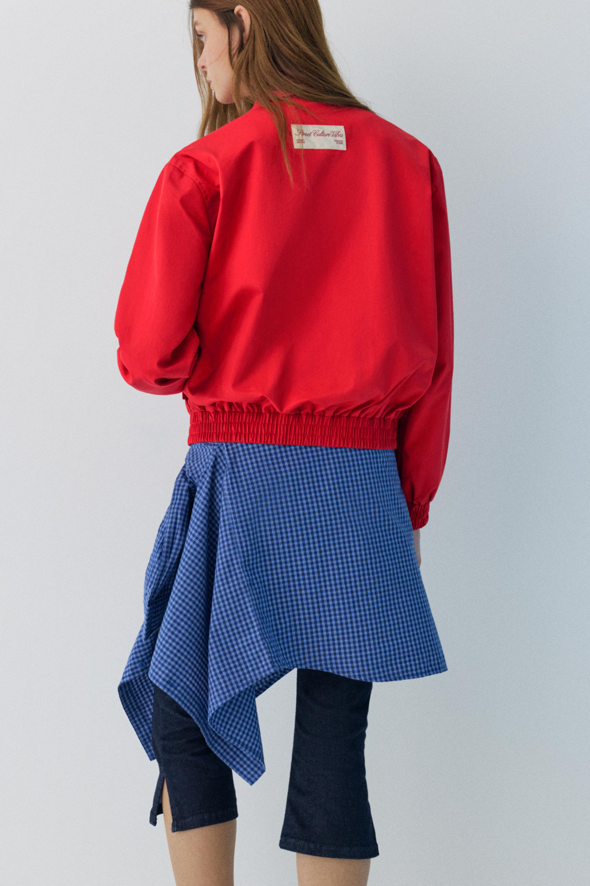 Nakışlı kırmızı ceket - Görsel 11