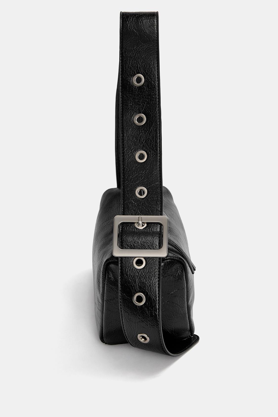 Shoulder bag with creased effect - PULL&BEAR