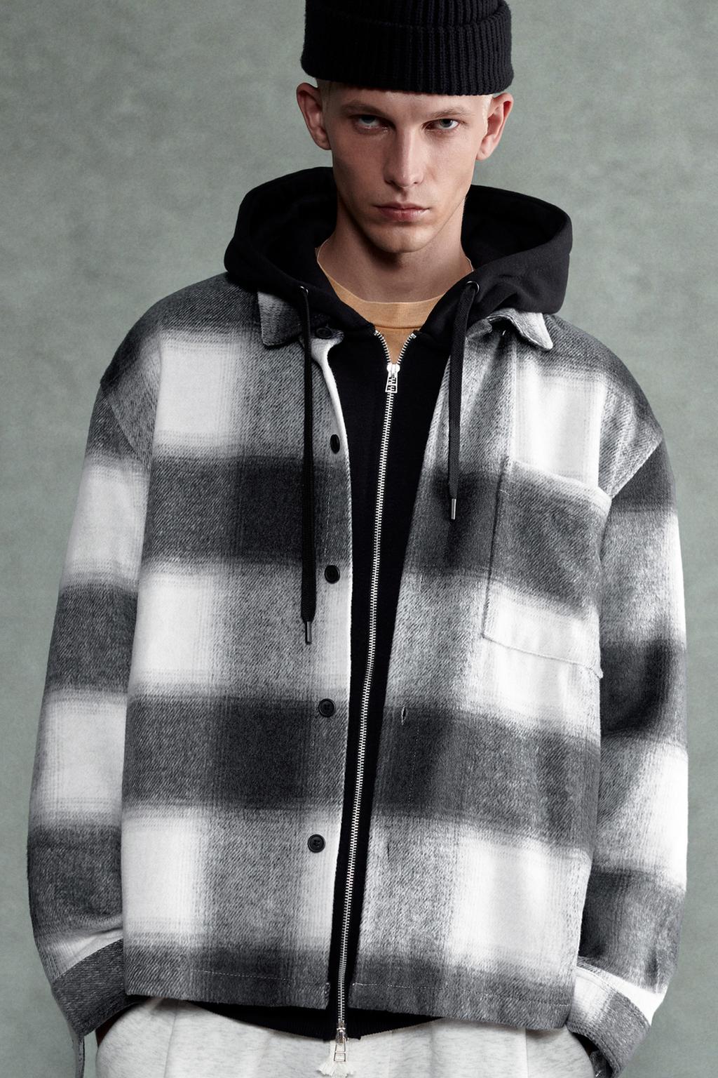 Giacca camicia a quadri con tasca PULL&BEAR