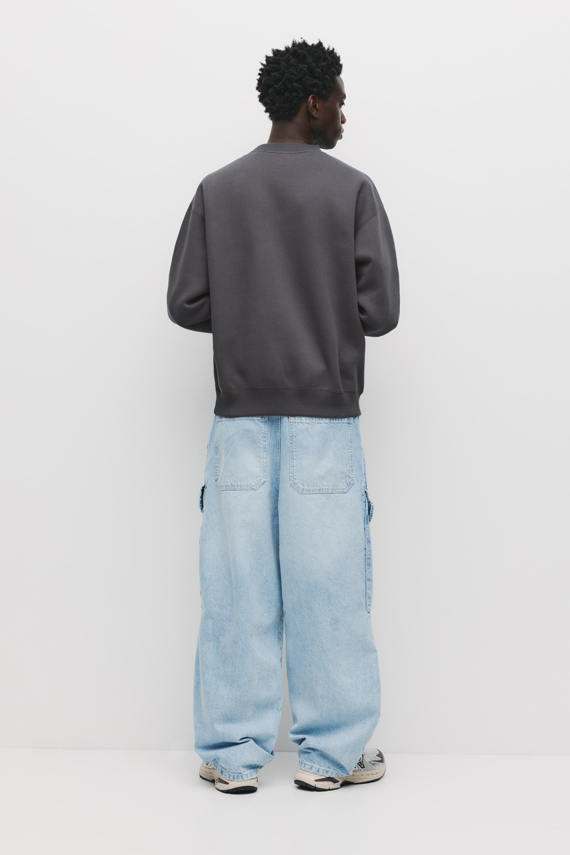 Basic bisiklet yaka sweatshirt - Görsel 67