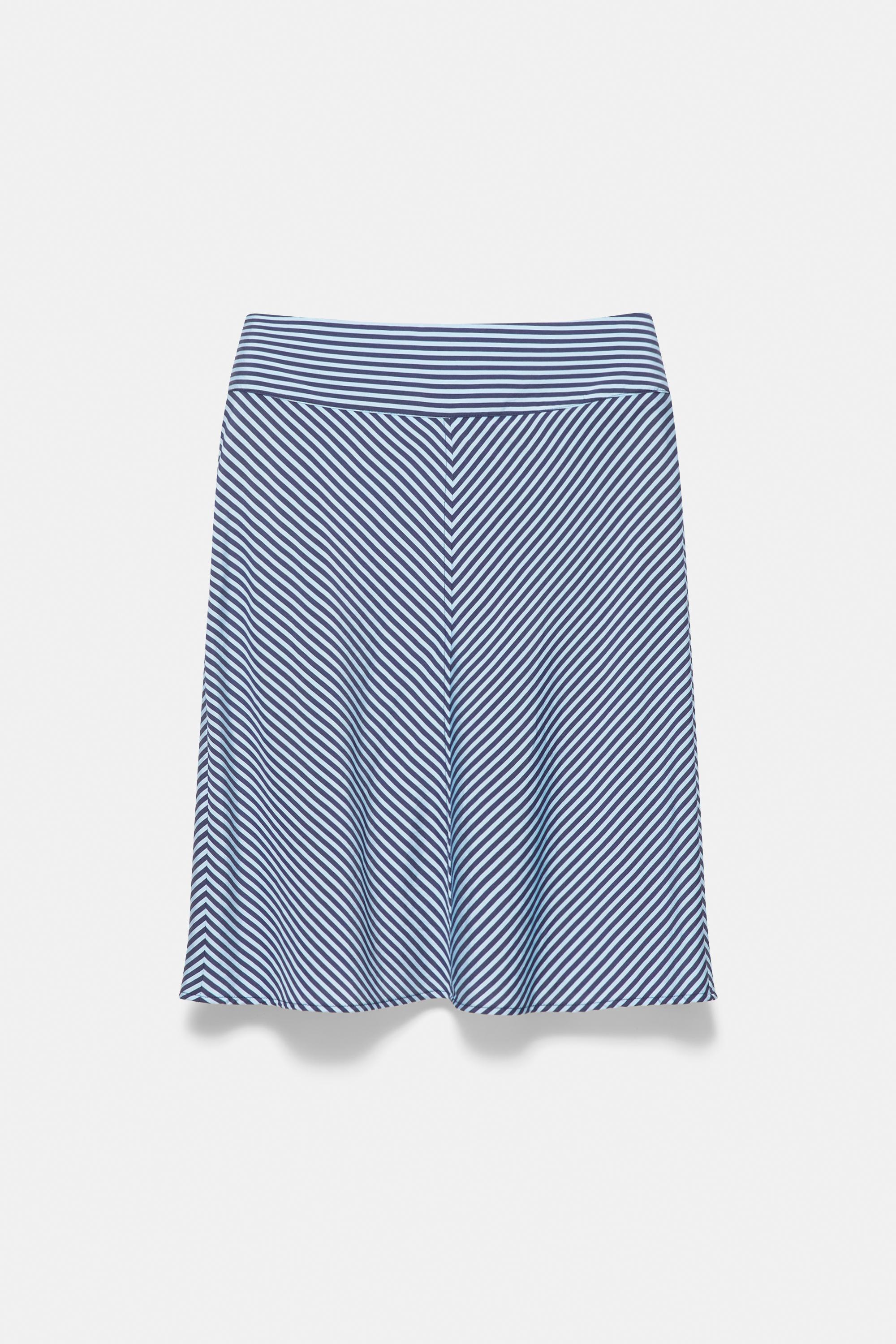 Striped skirt — Bluish navy
