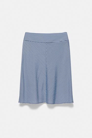 Striped skirt — Bluish navy 4