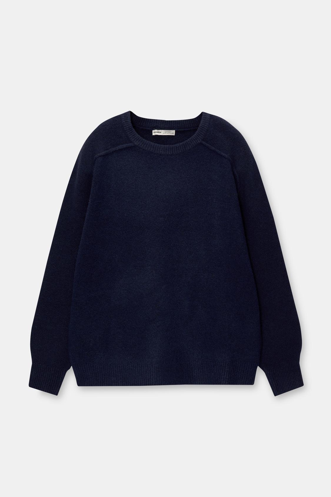 Sweater Pull And Bear Jersey Azul Oversize Sweater PULL&BEAR