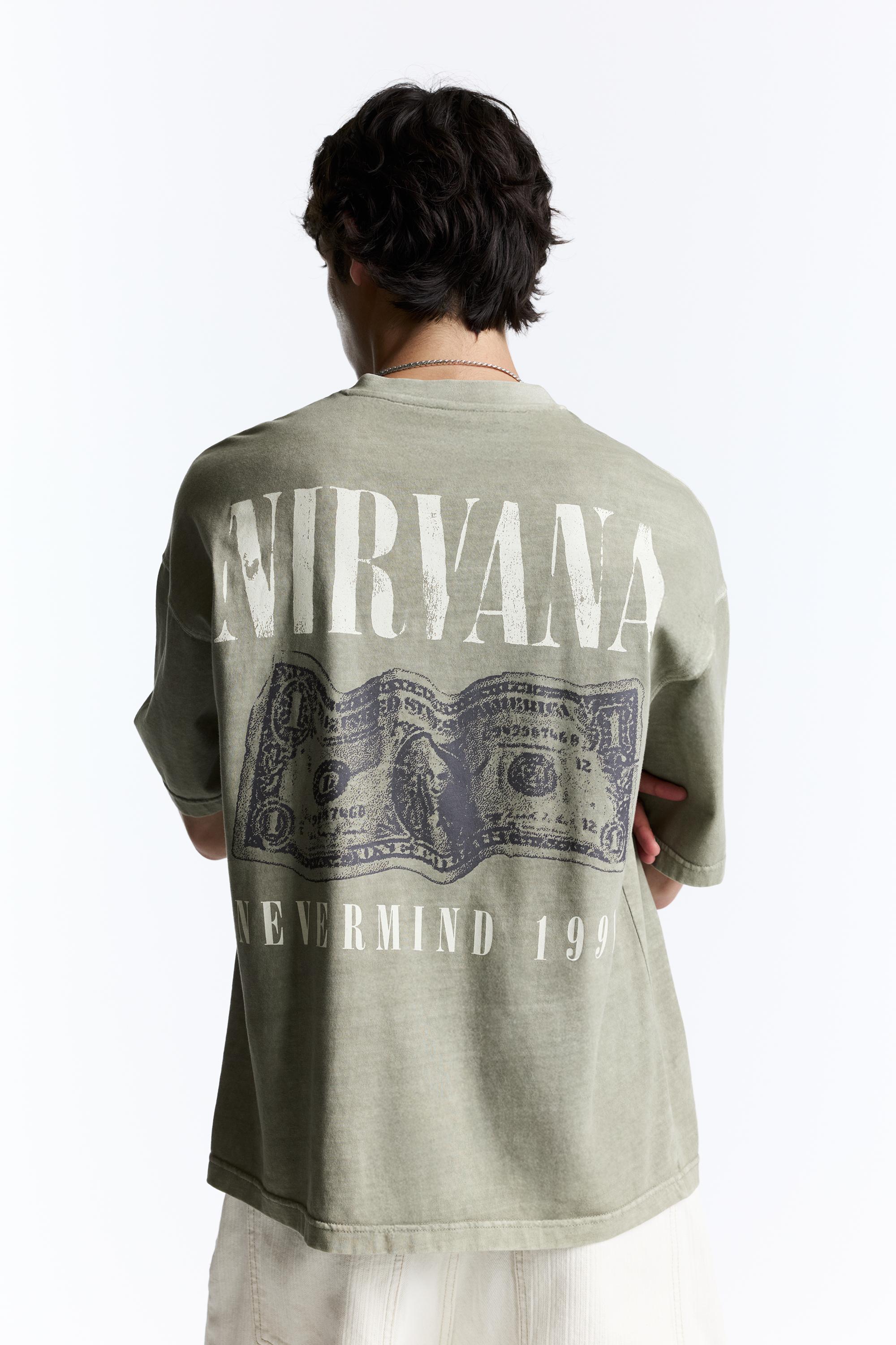 Nirvana T-shirt — Khaki