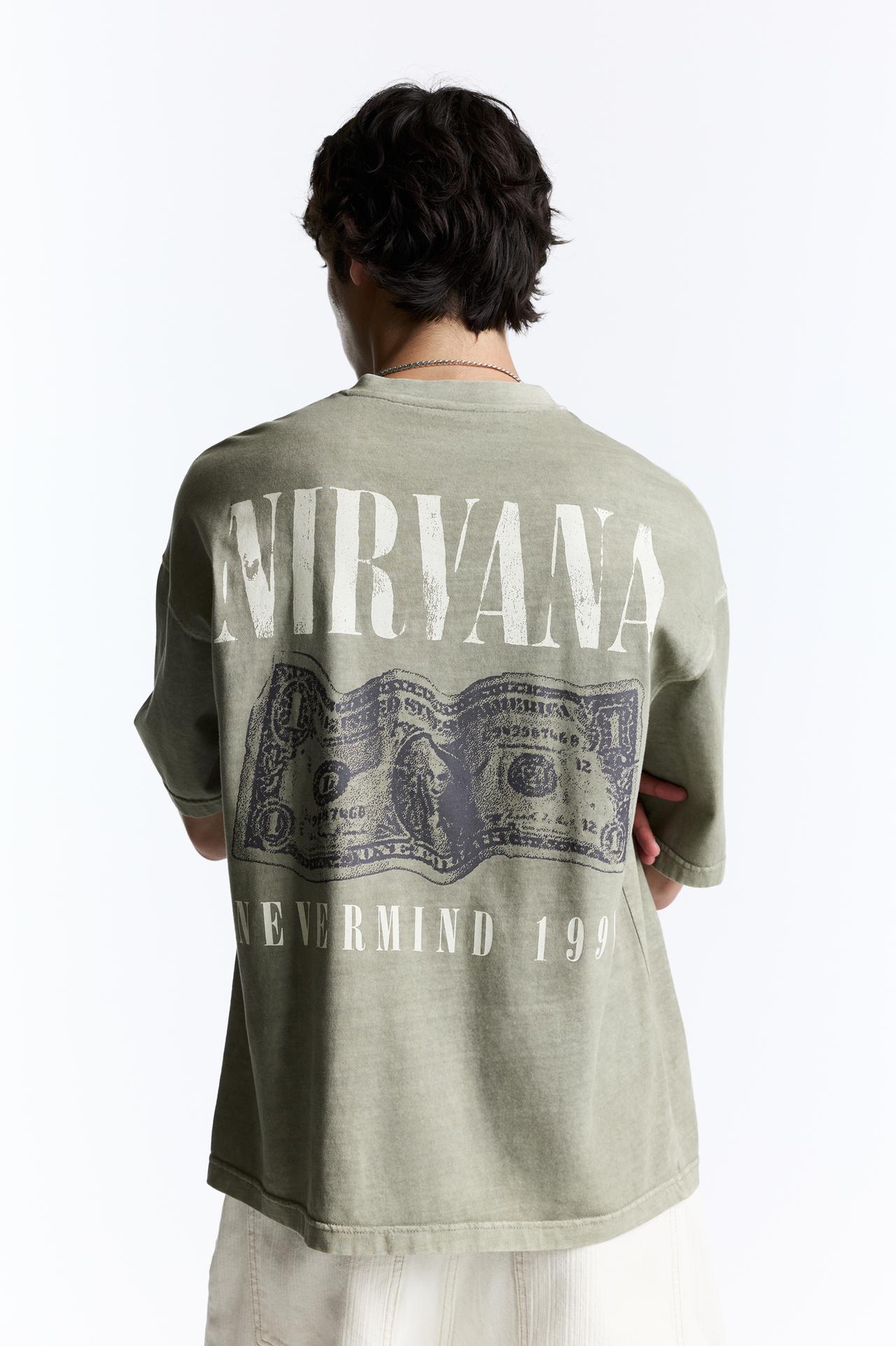 Nirvana T-shirt — Khaki