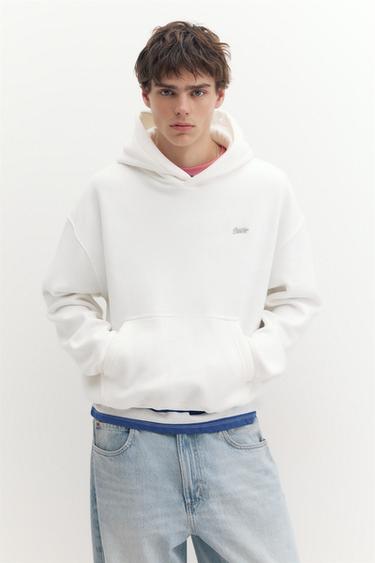 STWD logo boxy hoodie — Off white 1