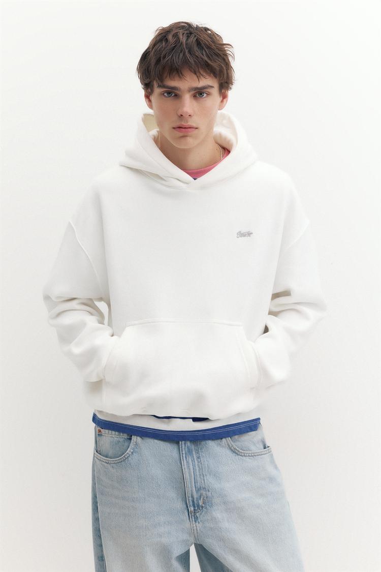 STWD logo boxy hoodie — Off white