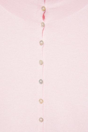 High-neck cardigan — Dusty pink 7