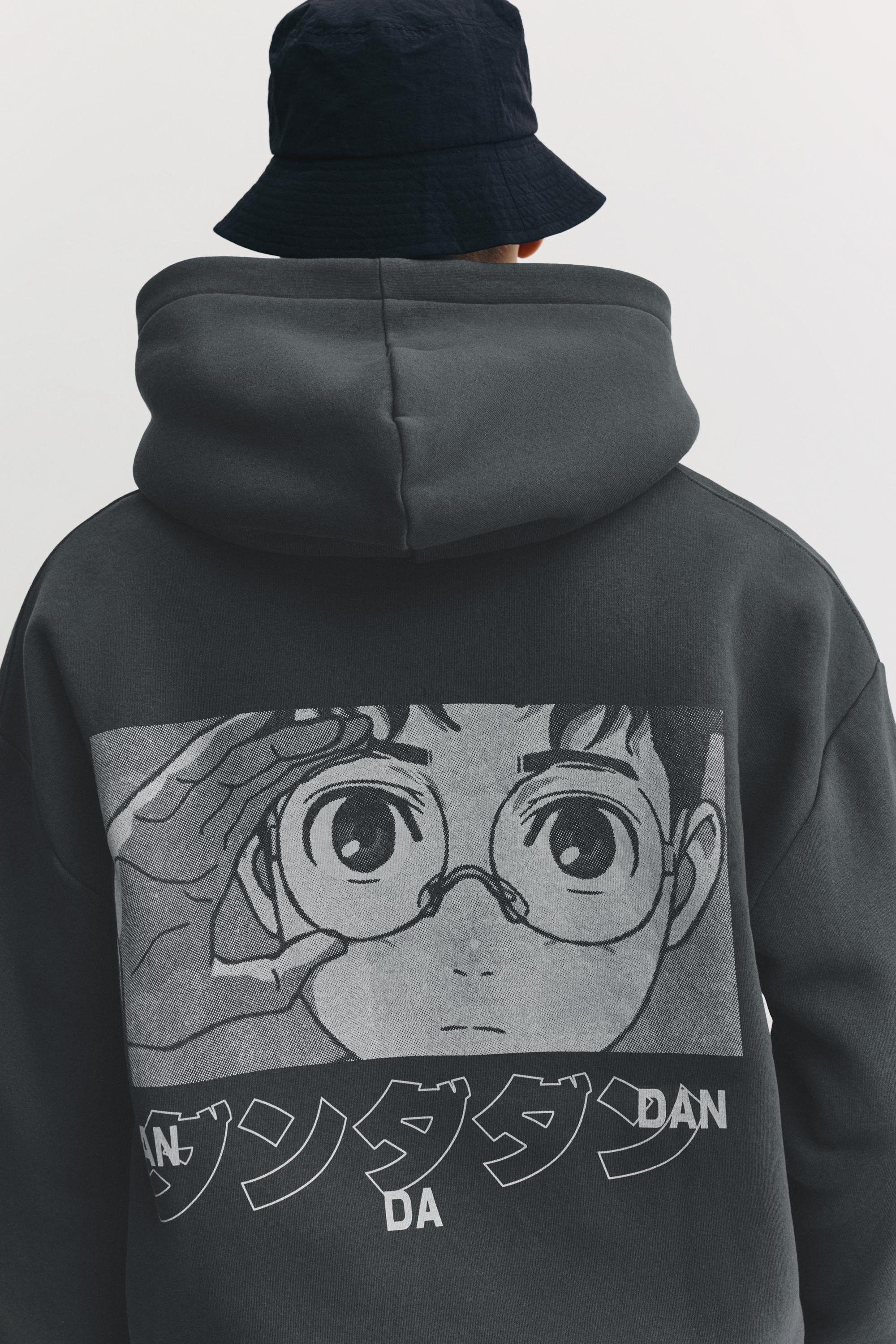 Dan Da Dan fermuarlı kapüşonlu sweatshirt - Görsel 6