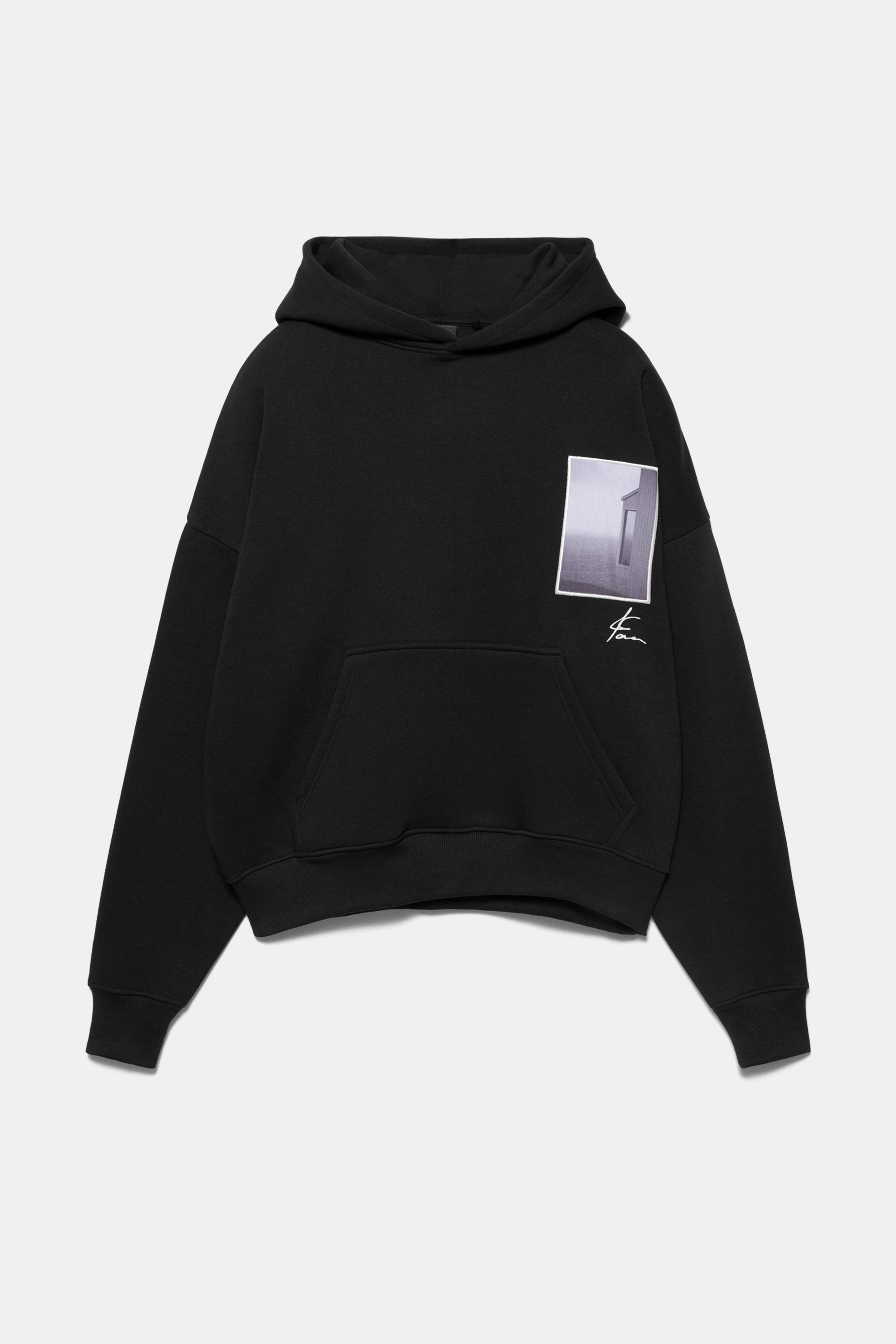 Kapüşonlu grafik sweatshirt - Görsel 2