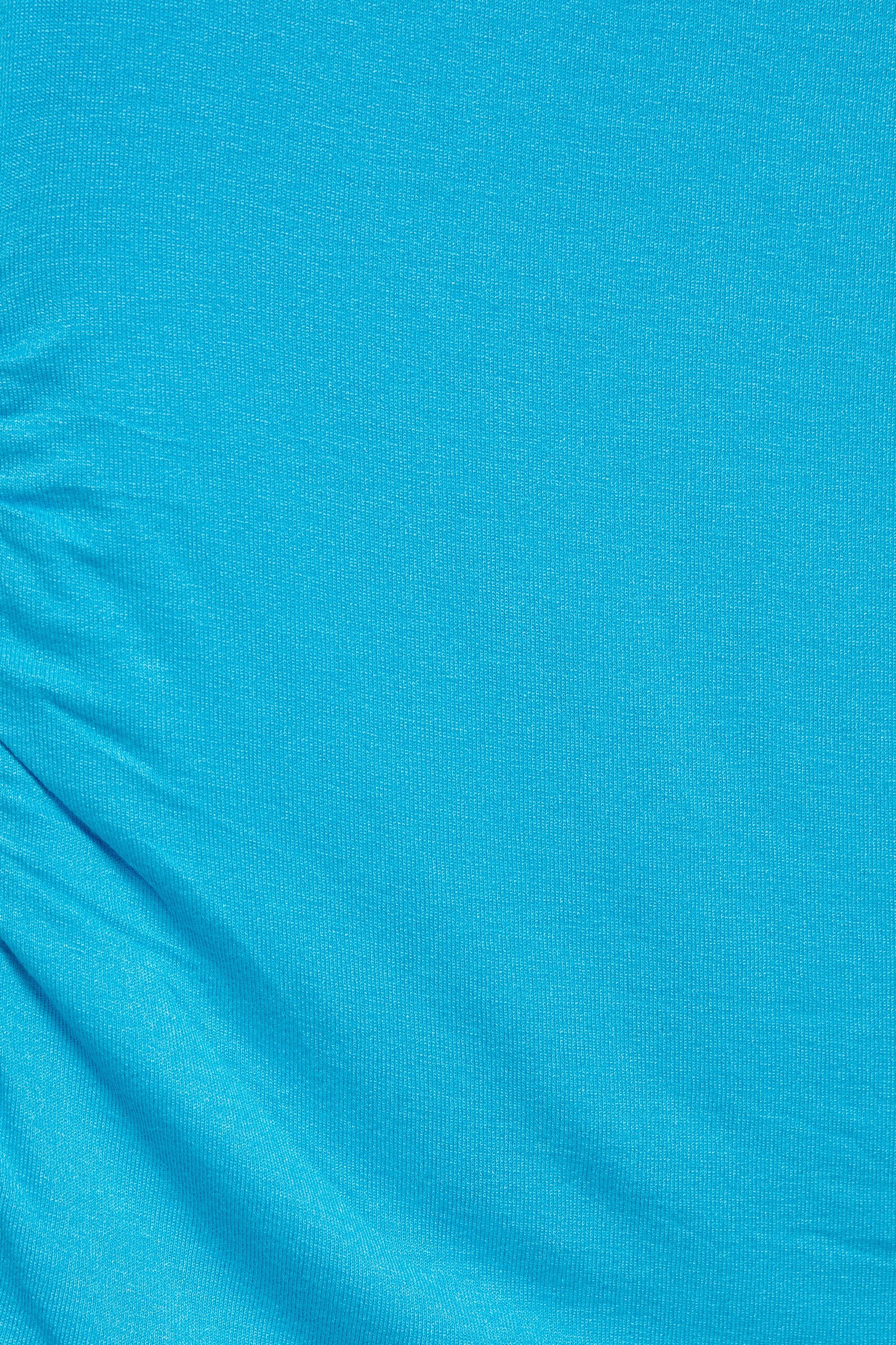 Gathered asymmetric top — Turquoise