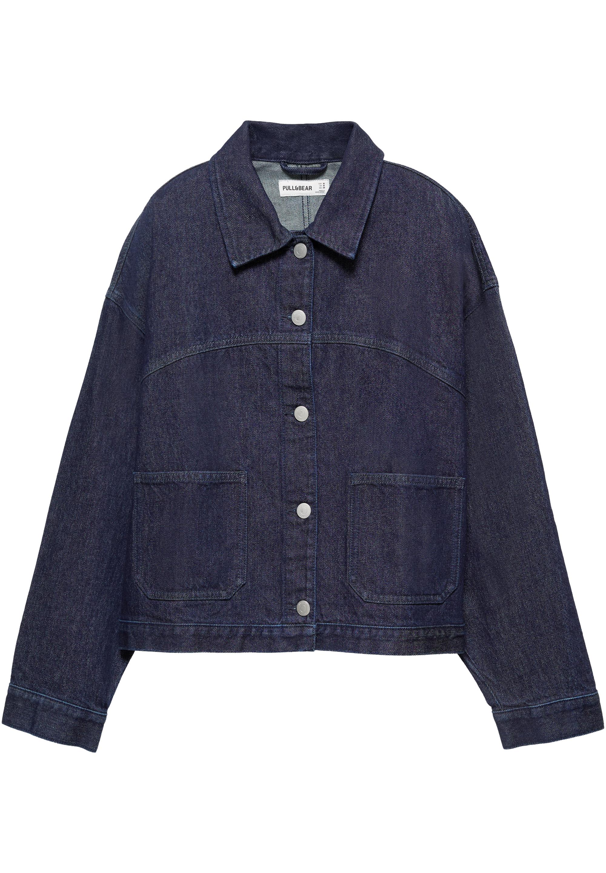 Boxy denim overshirt — Navy