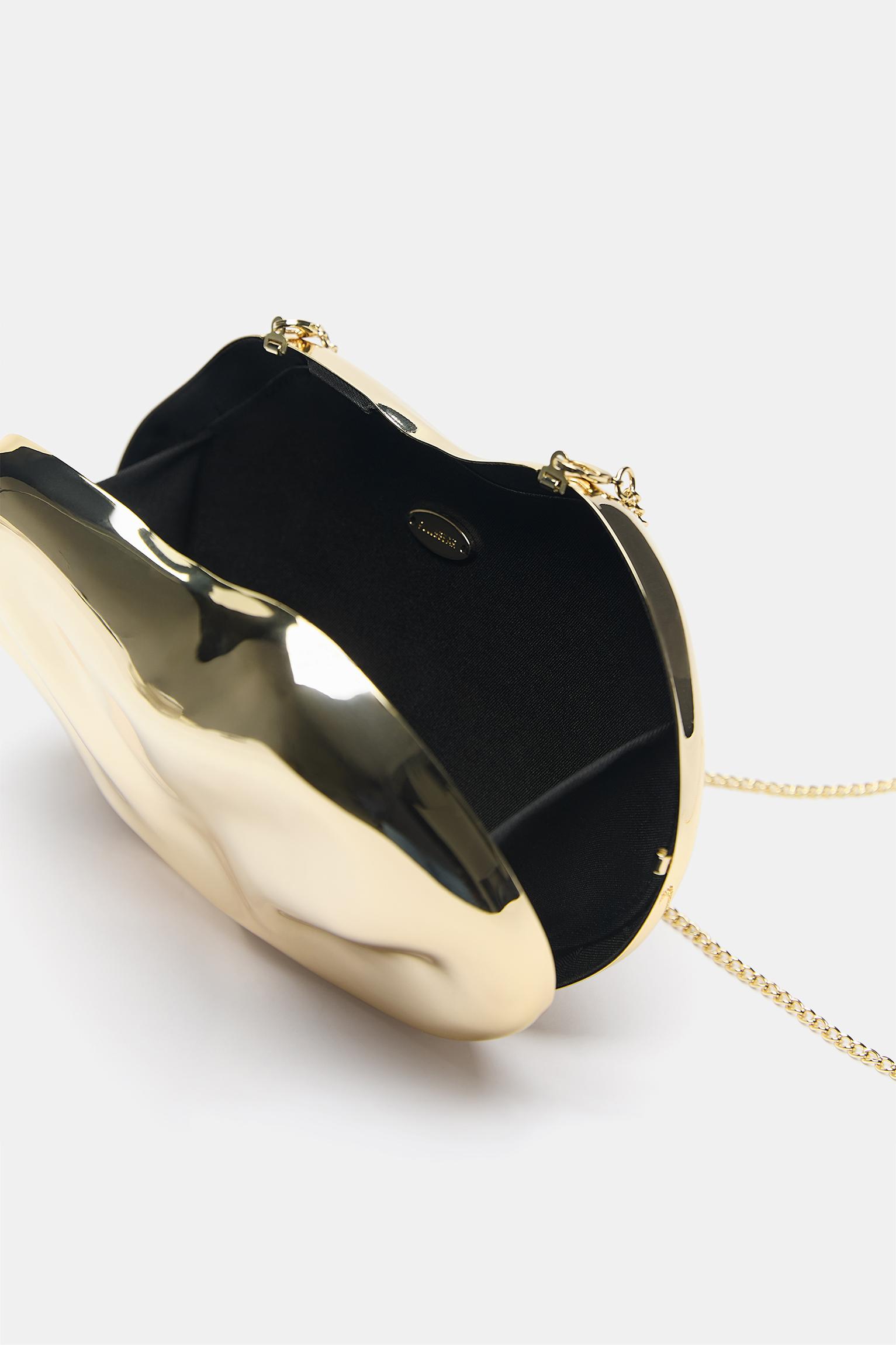 Metalik clutch çanta - Görsel 44