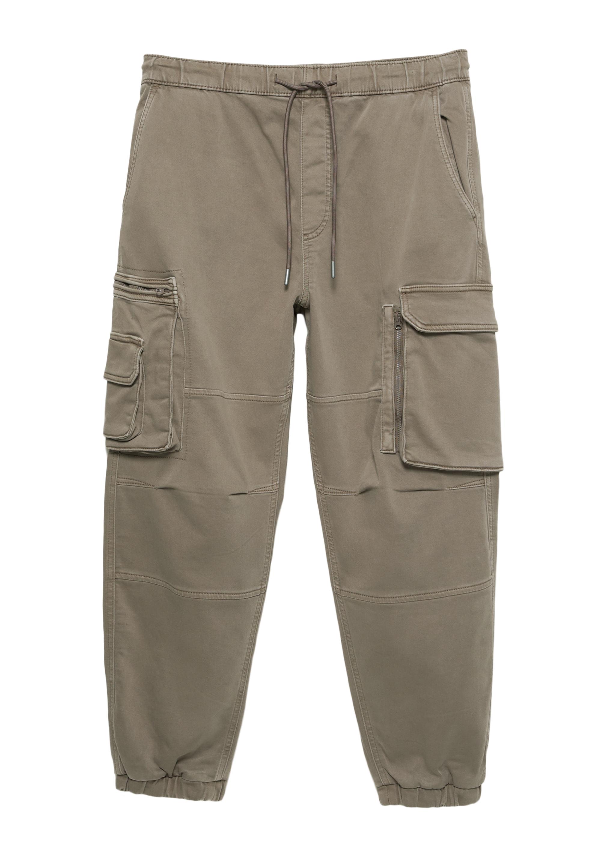 Multi-pocket comfort jogger trousers — Khaki