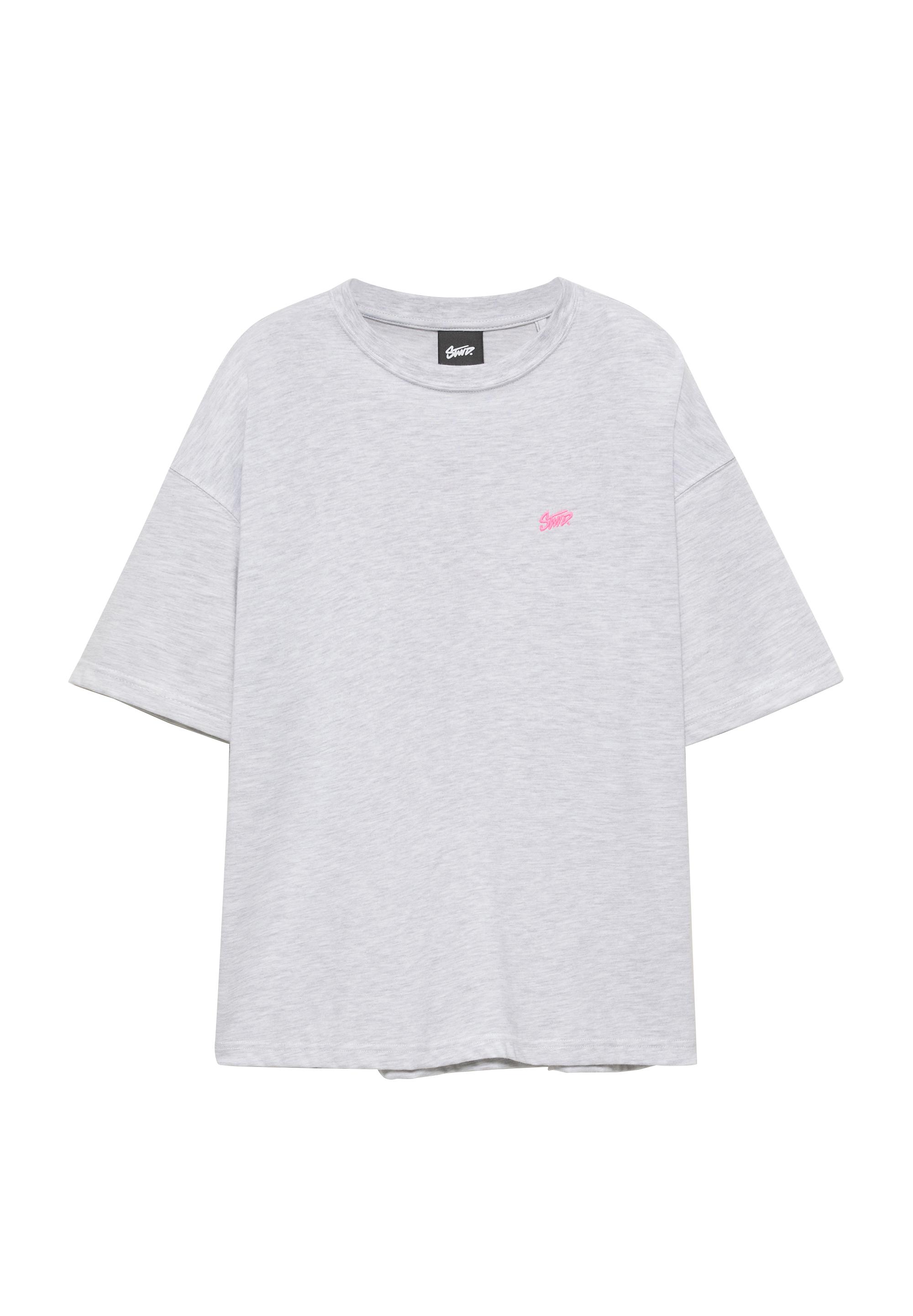 Boxy STWD logo T-shirt — Medium grey