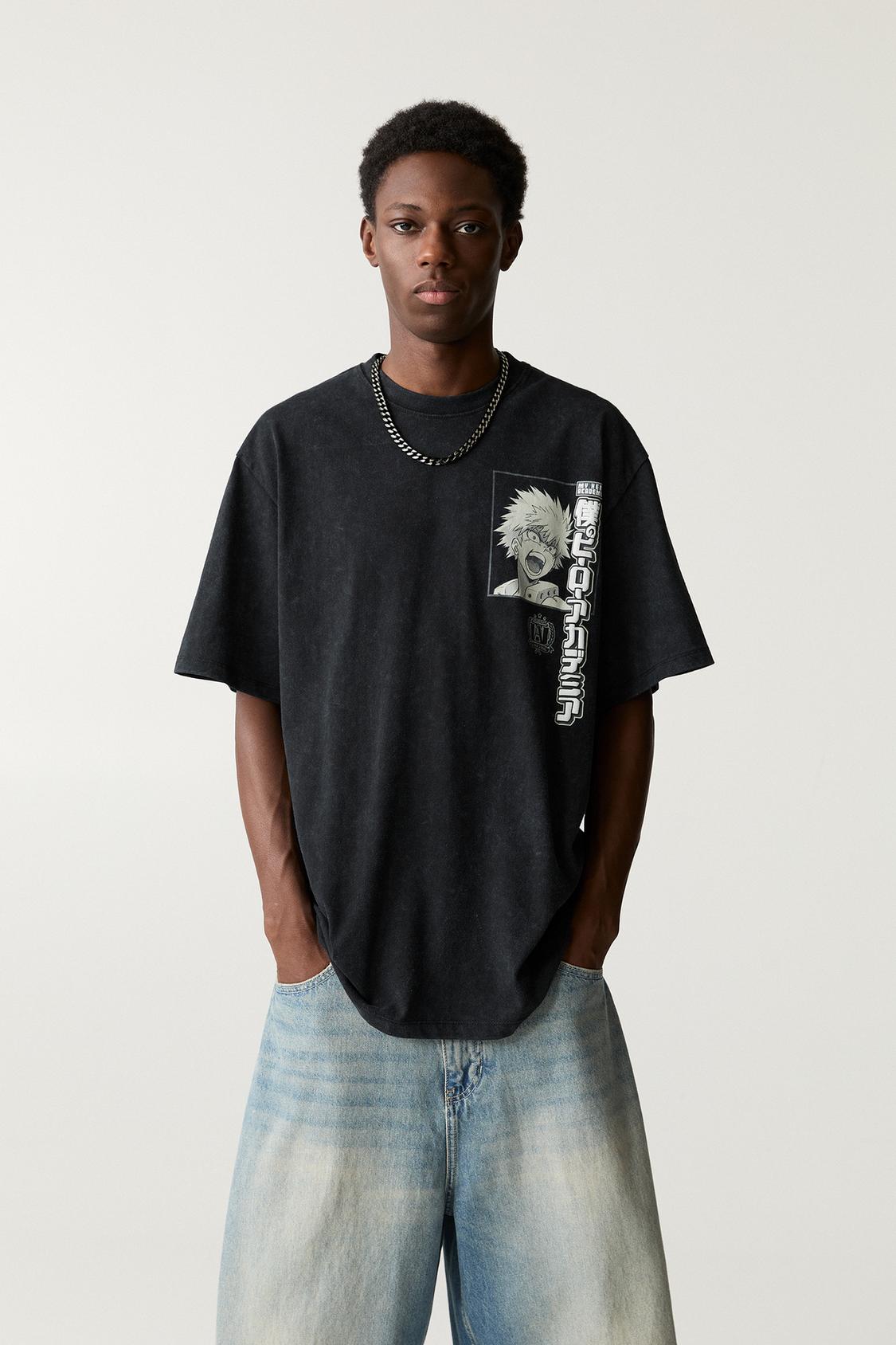 Short Sleeve Camiseta Oversize Pull And Bear Camiseta Oversize