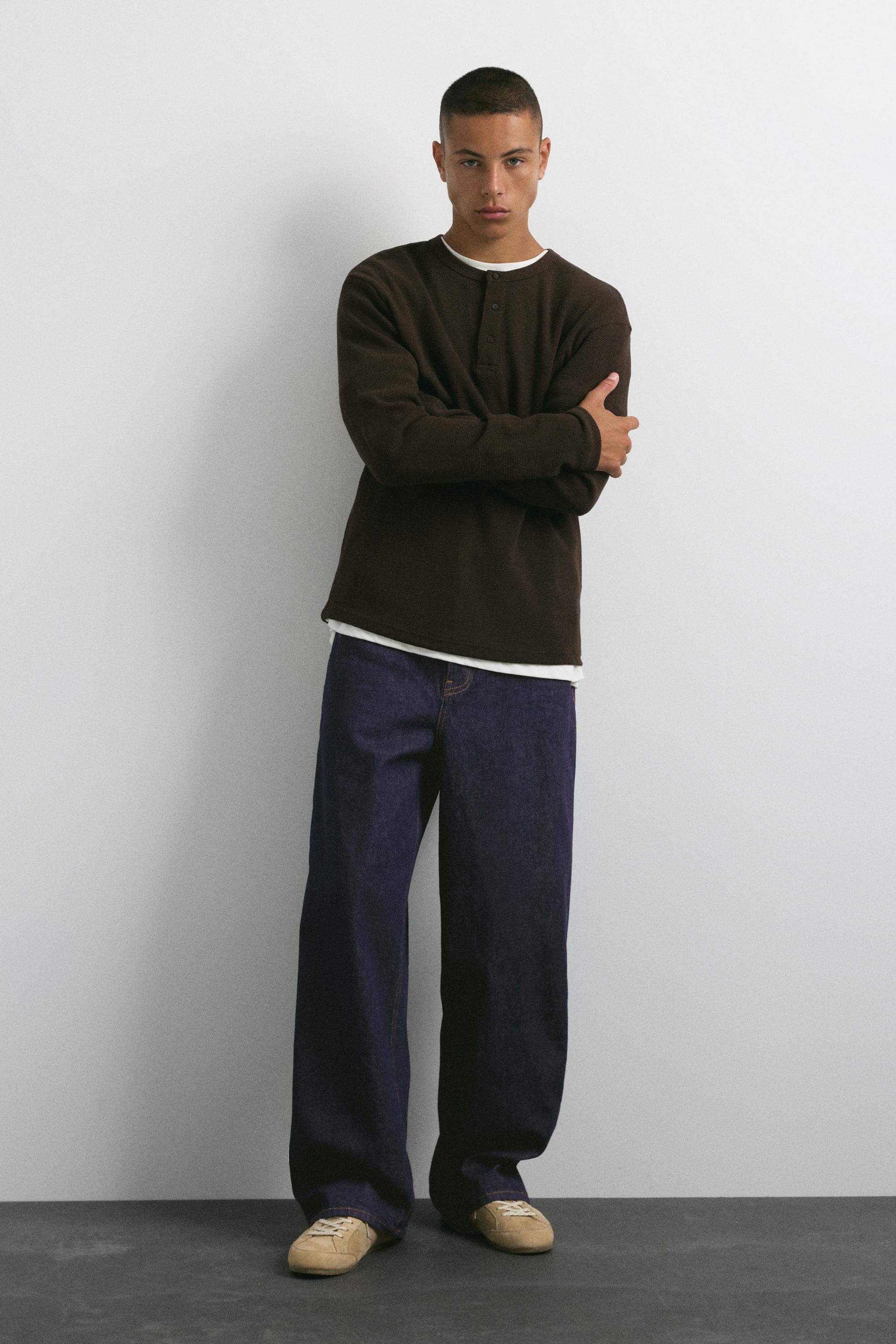 Relaxed baggy jeans — Navy