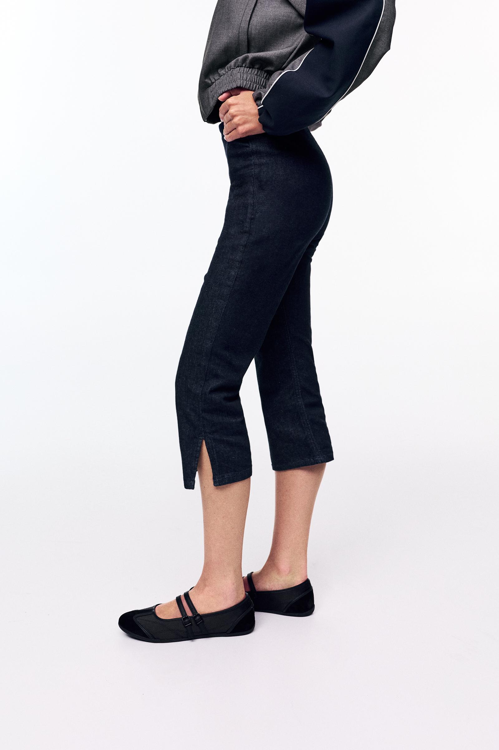 Seamless capris jeans — Navy