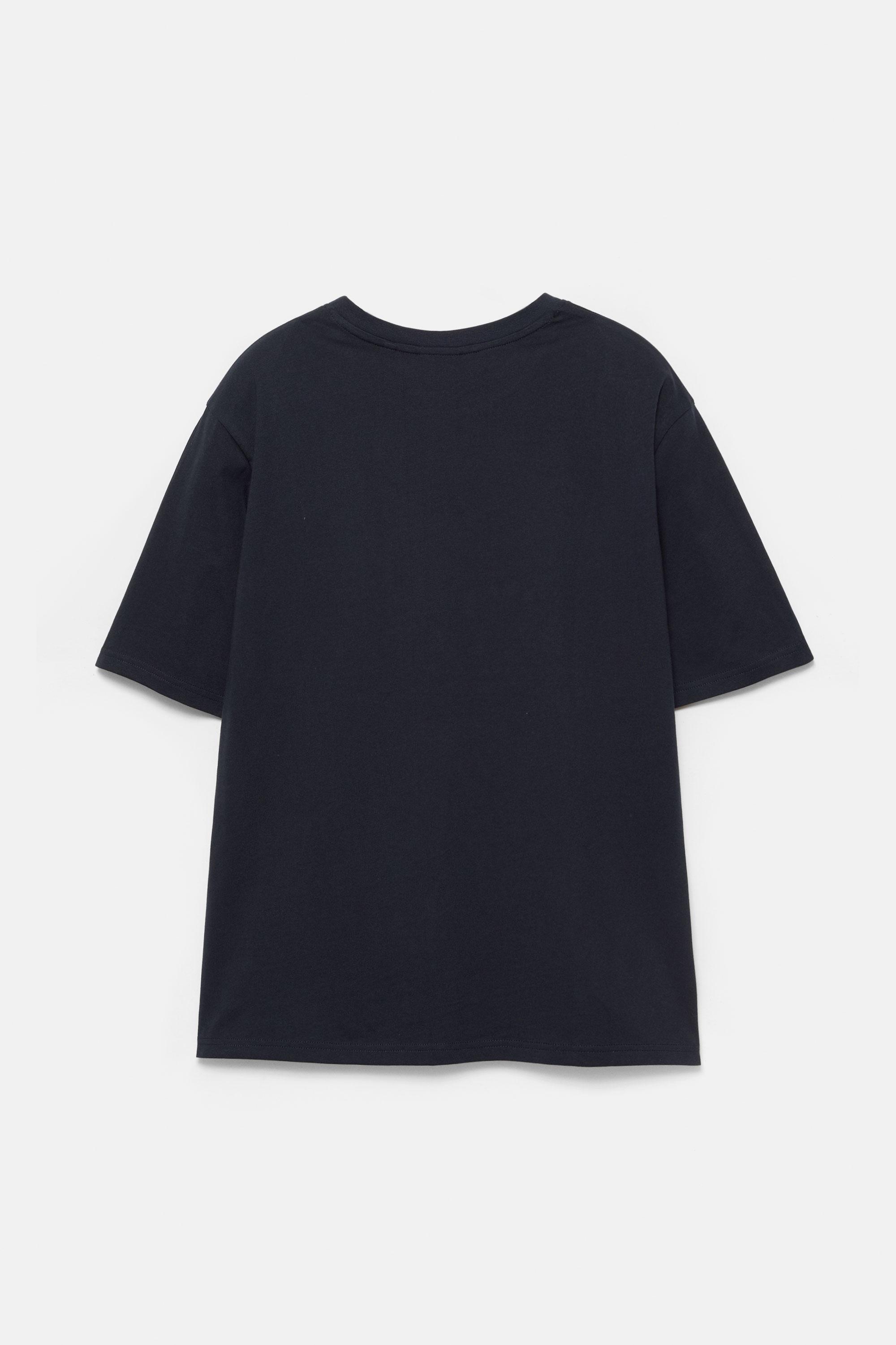 Basic kısa kollu pamuklu tişört - Görsel 160