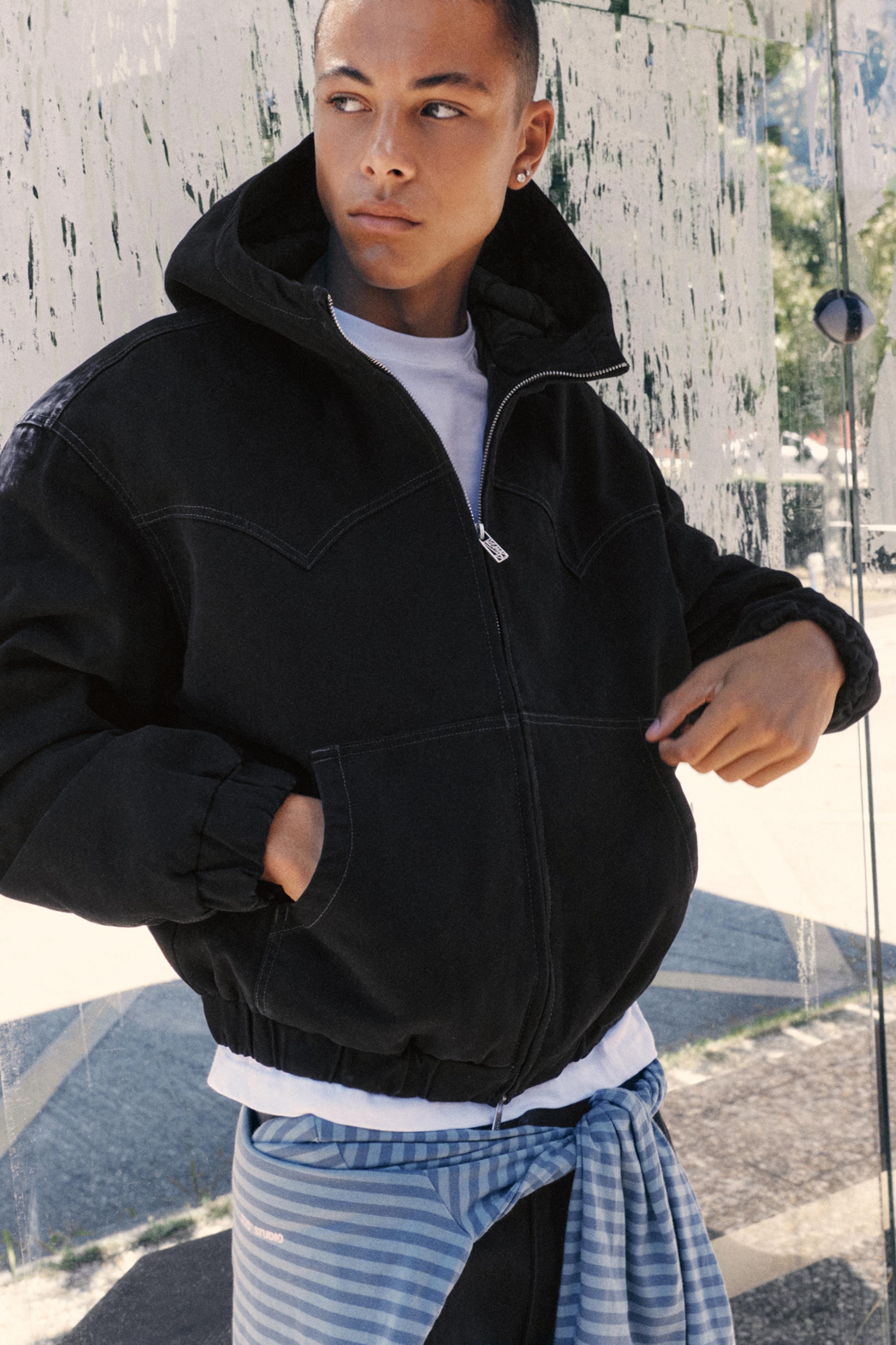 Blouson Bomber À Capuche