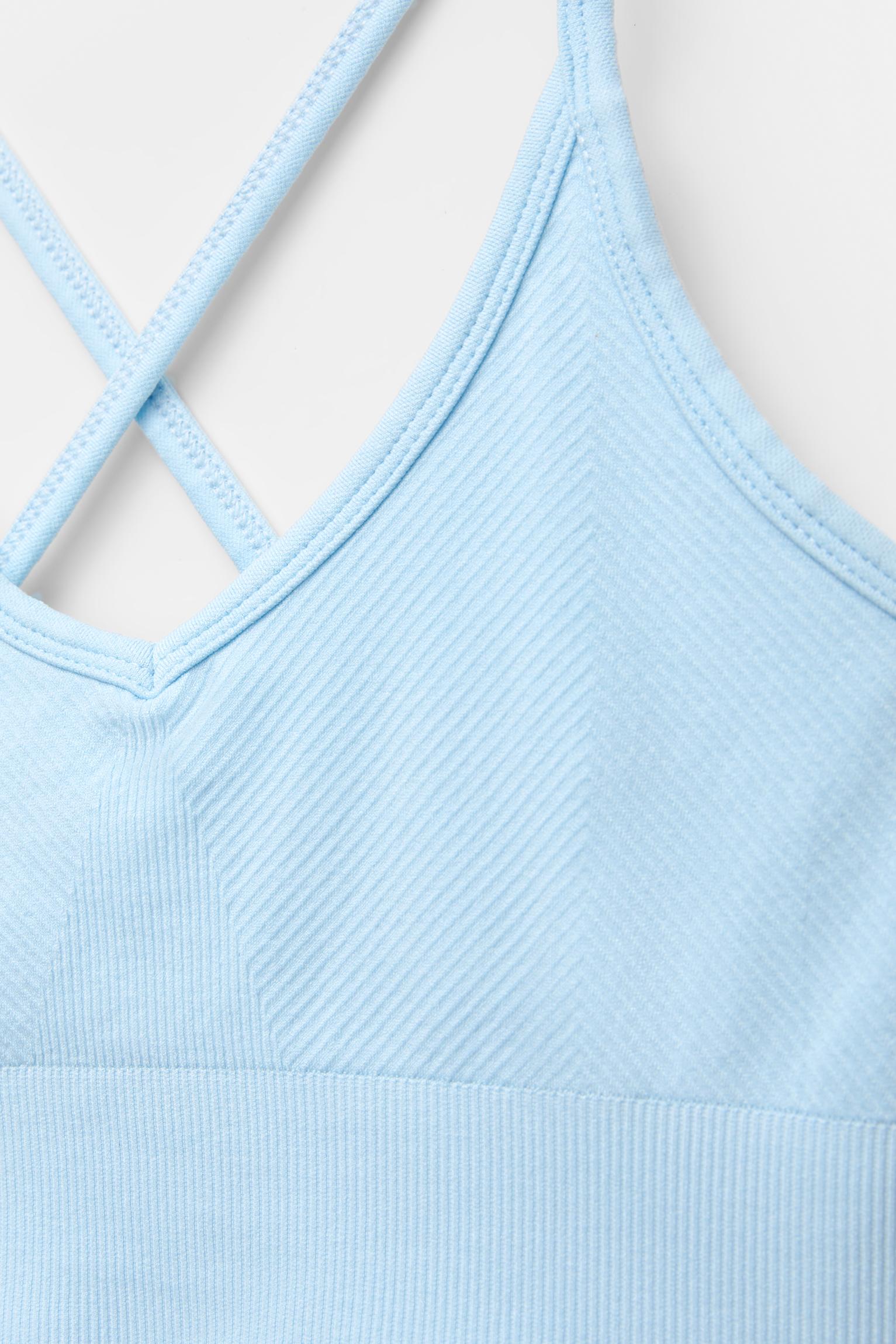baby blue bralette top
