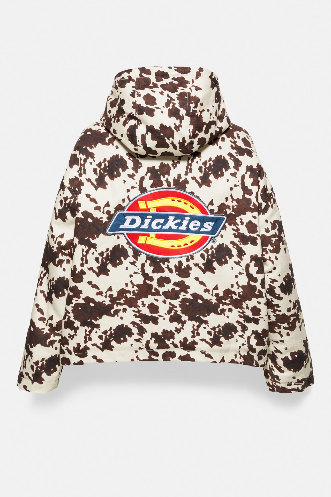 Dickies animal print jacket — Ecru