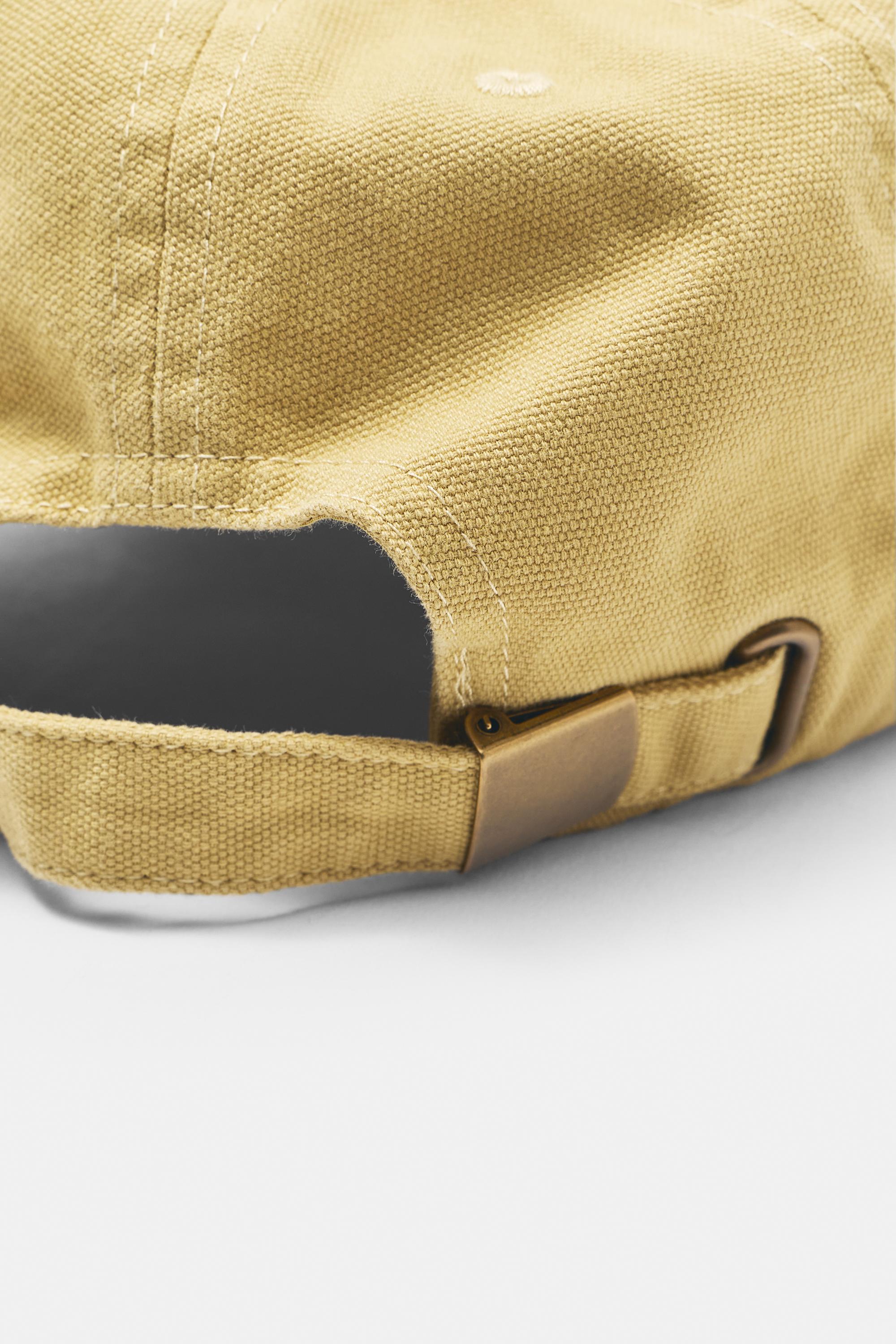 California embroidered cap — Mustard