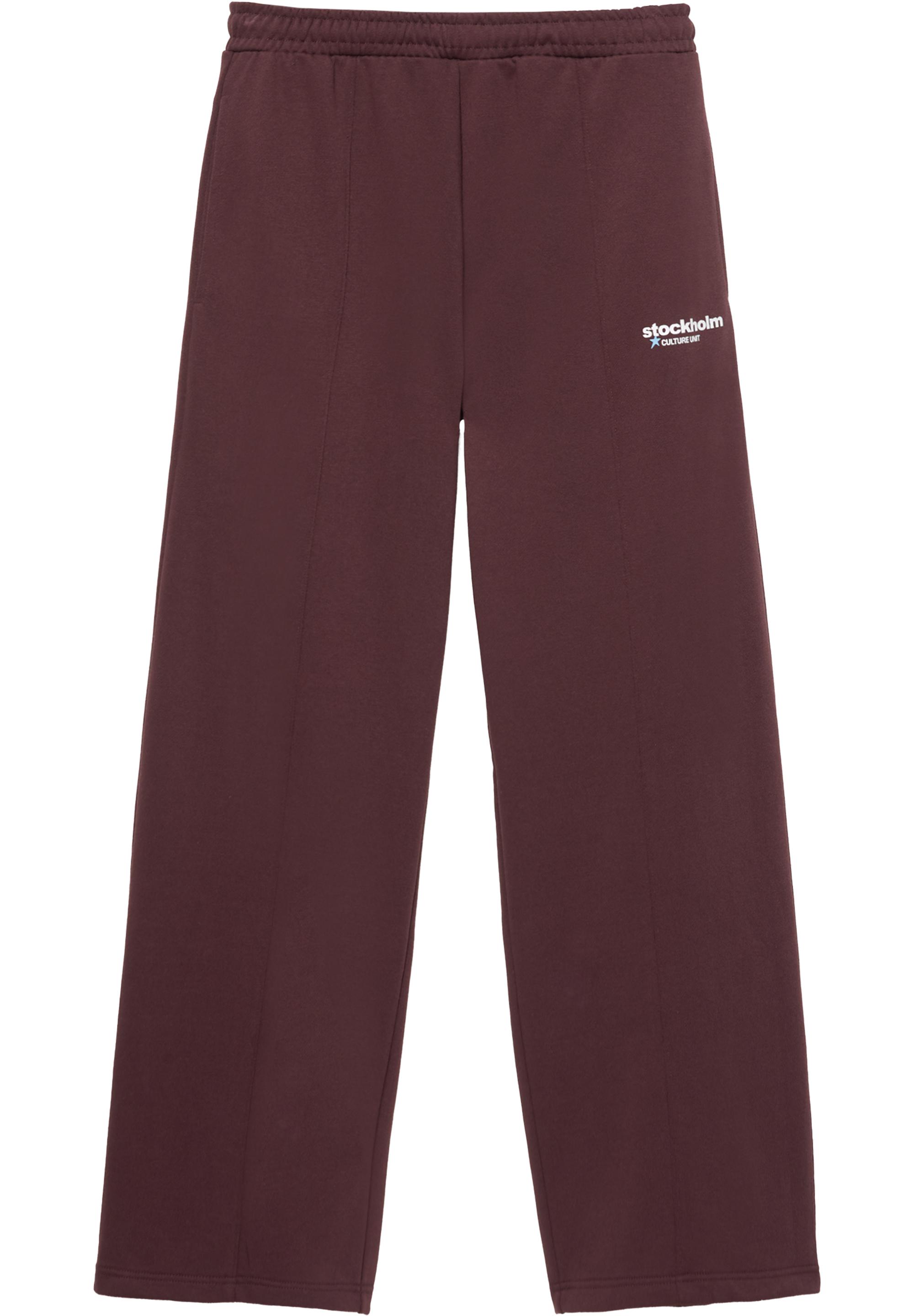 Graphic joggers — Maroon