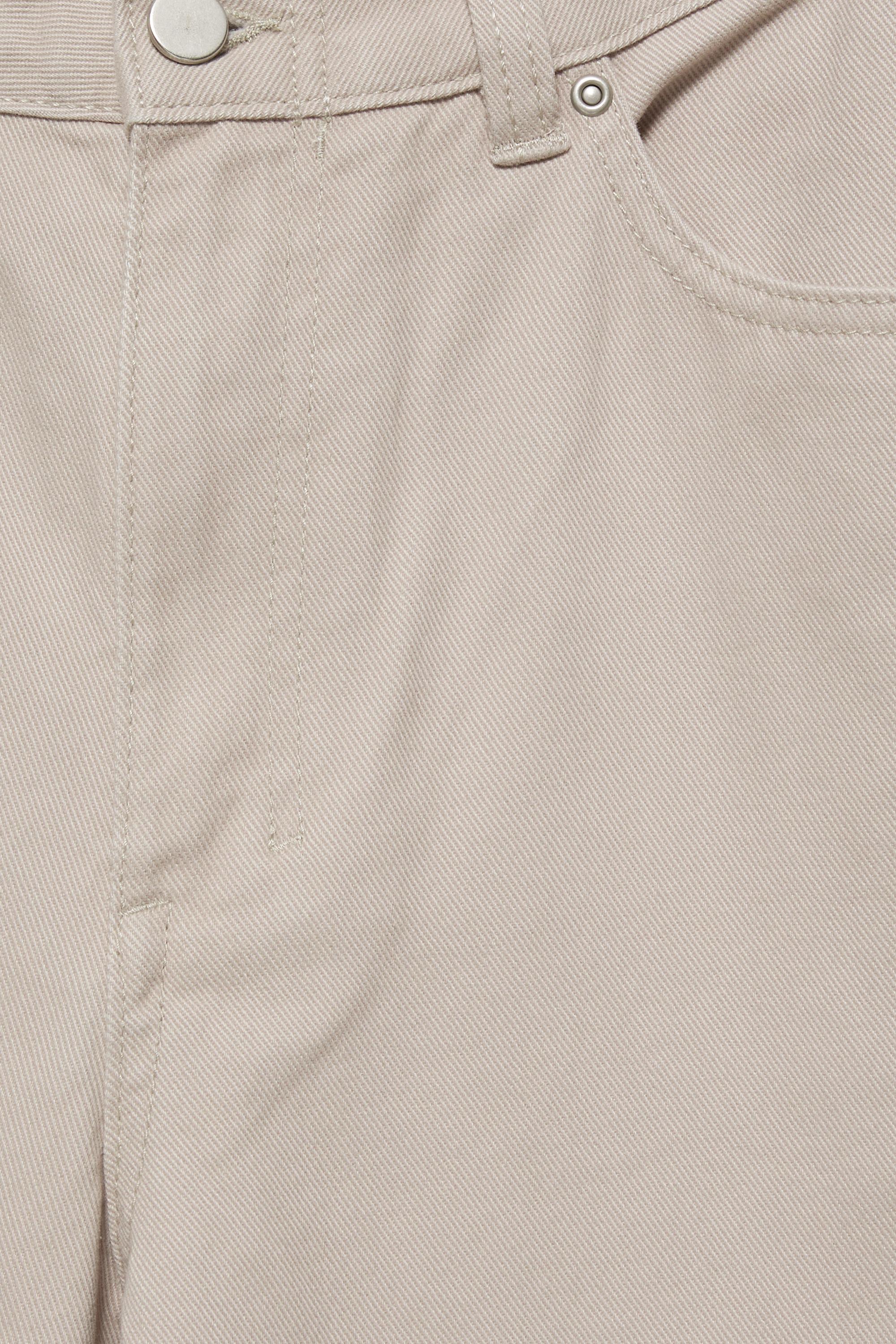 Straight-leg trousers — Stone