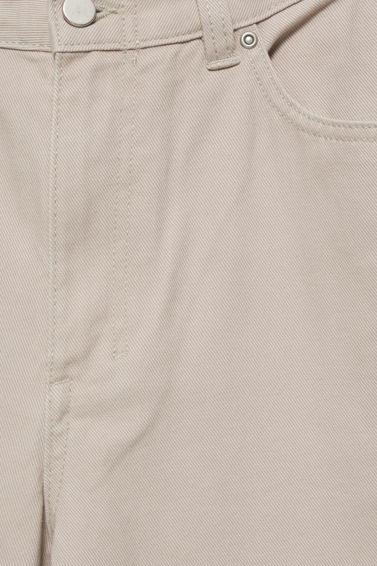 Straight-leg trousers — Stone
