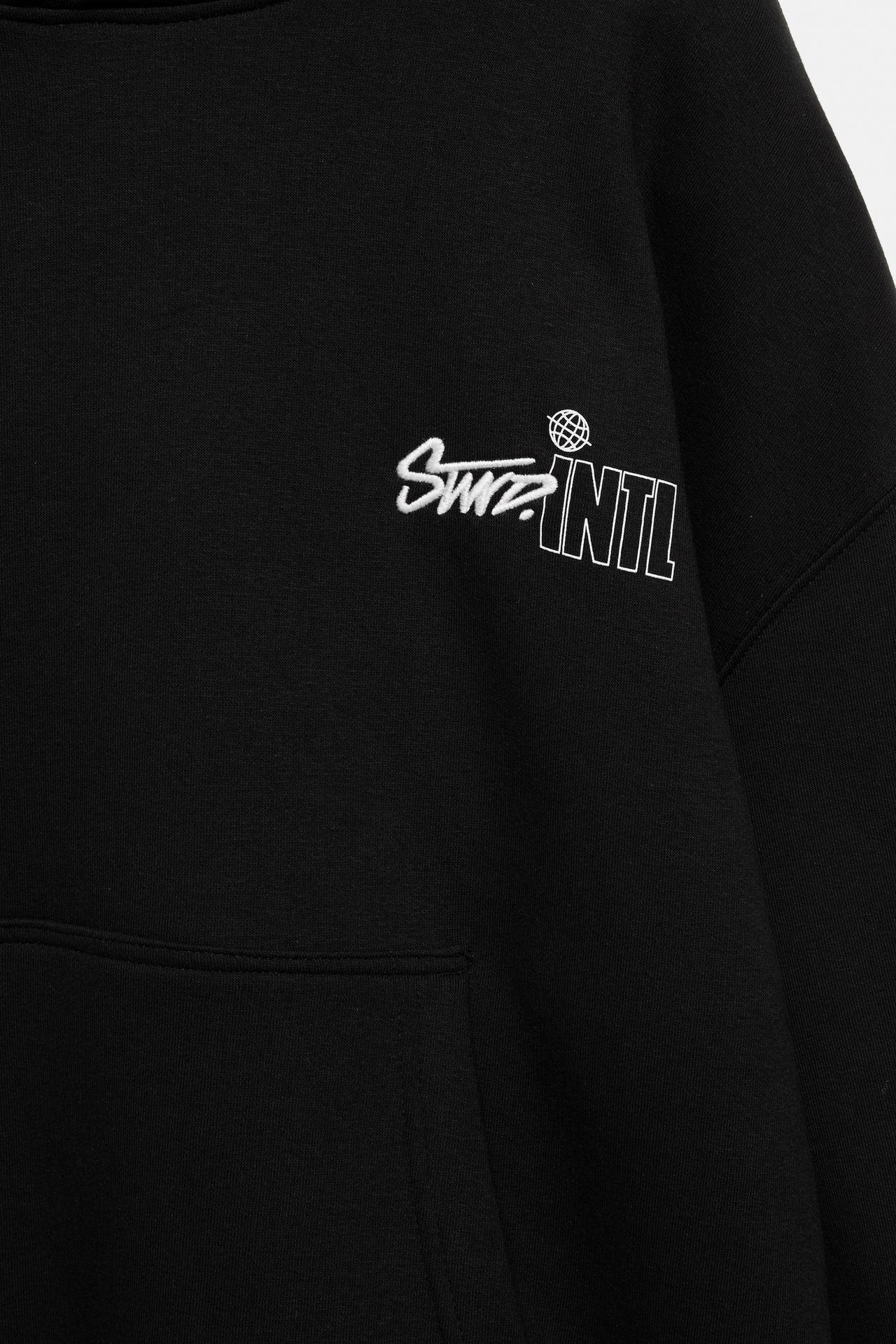 STWD graphic hoodie — Black