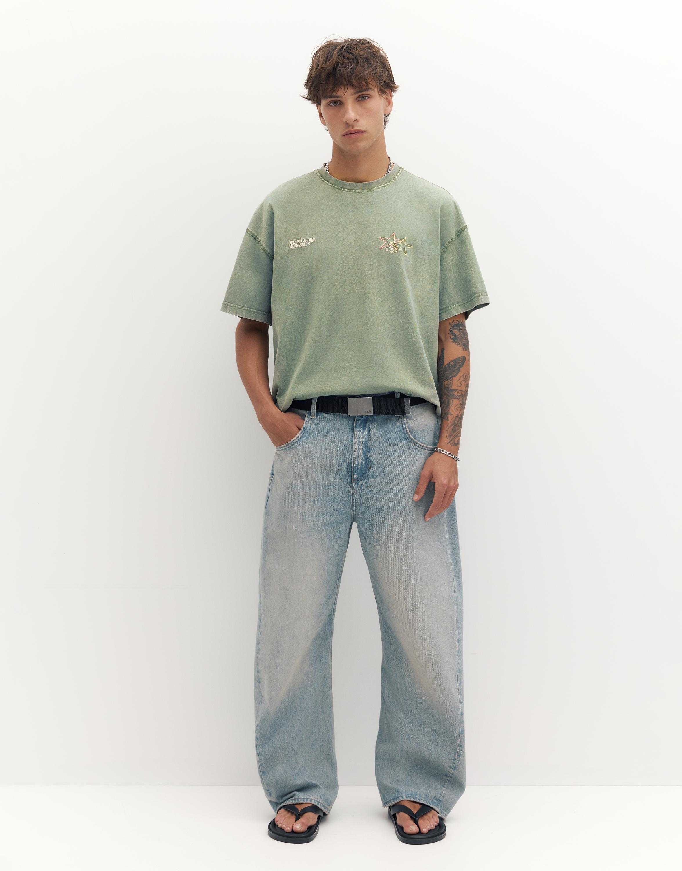 Yıldız grafik baskılı t-shirt - Görsel 10