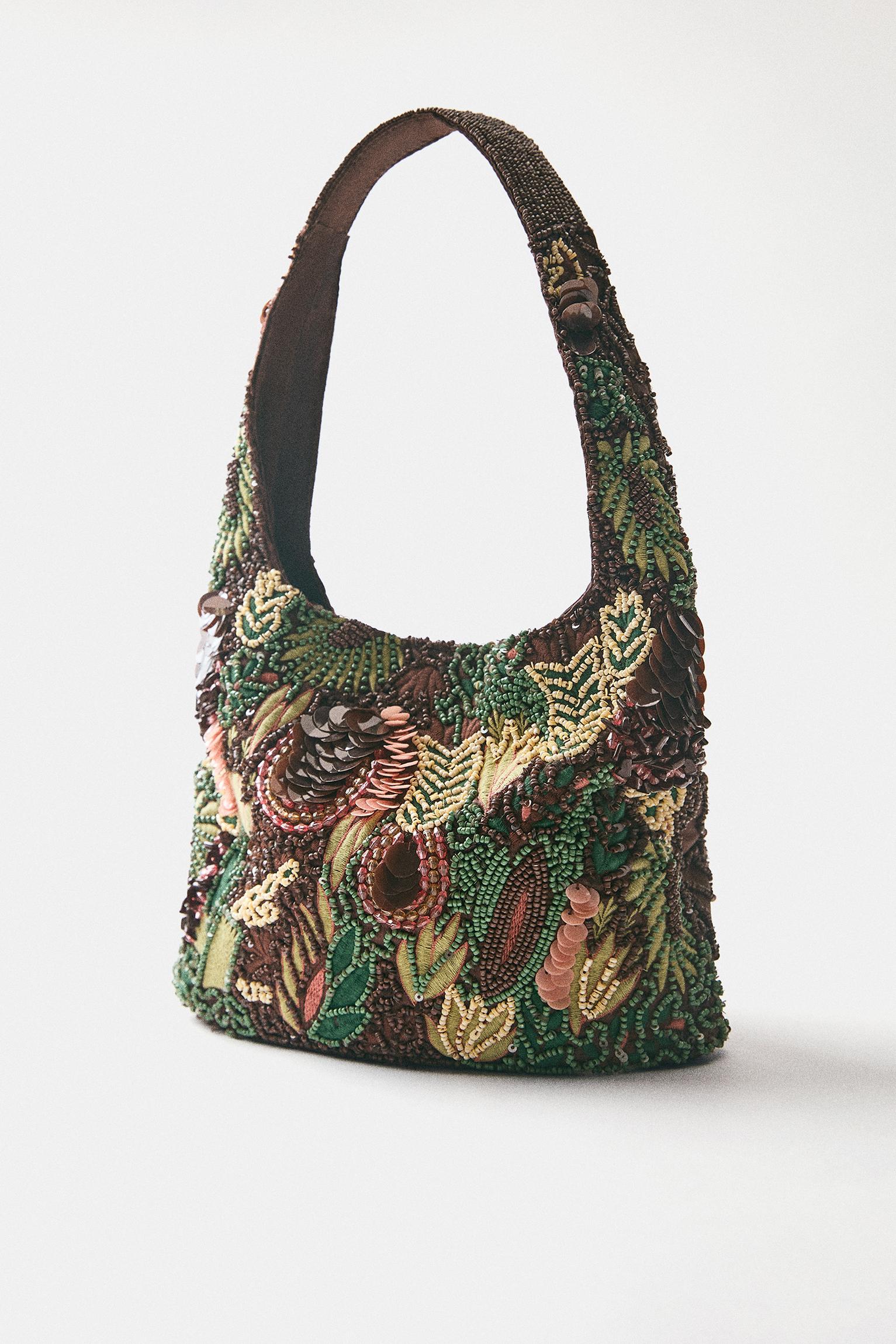 Boncuklu omuz çantası - Görsel 16