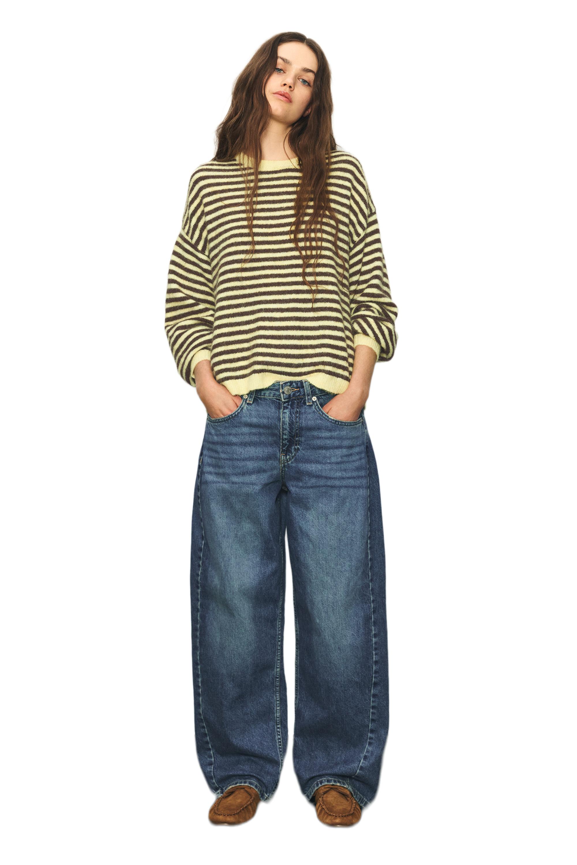 Düşük bel barrel jean - Görsel 24