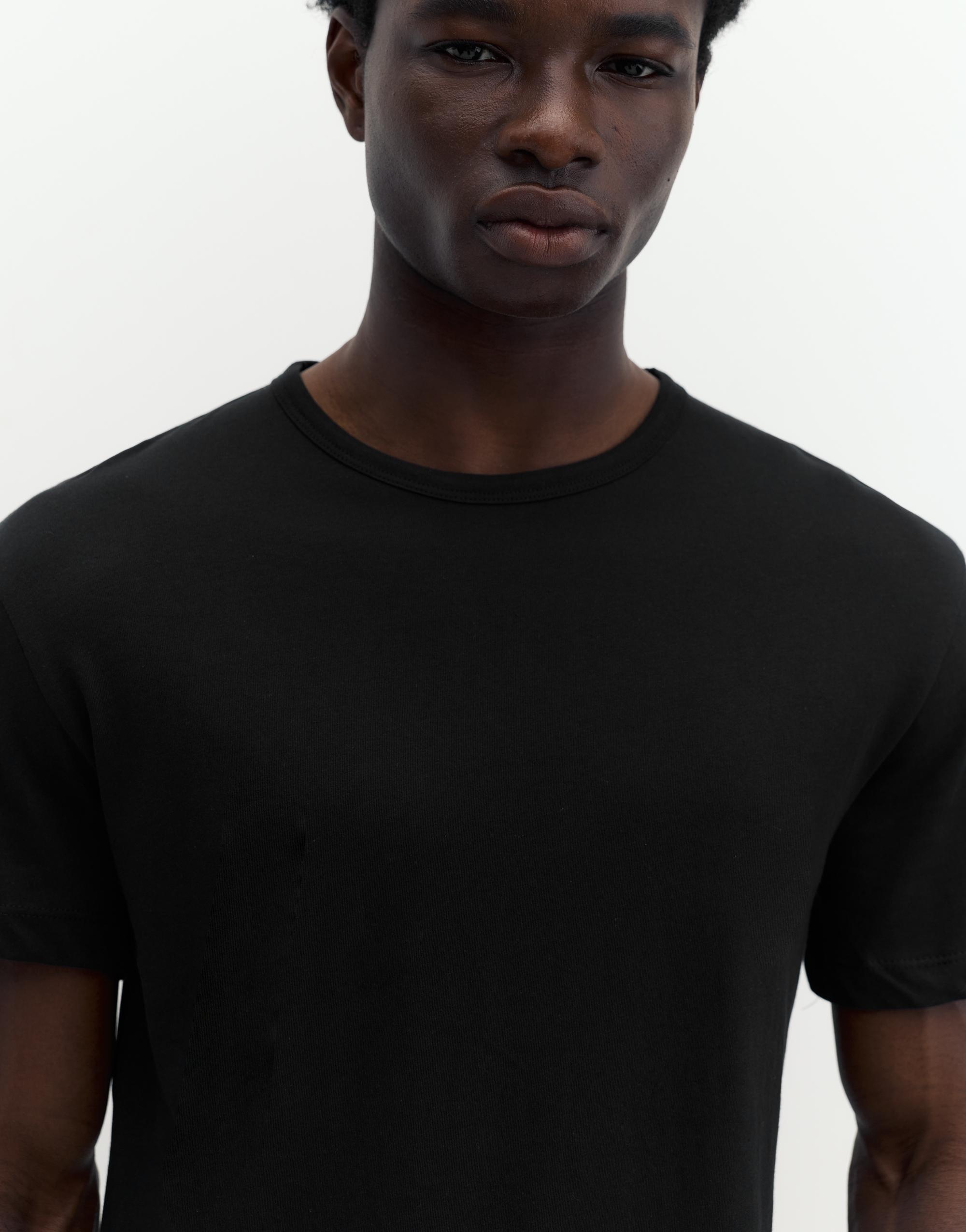Slim fit basic T-shirt — Black