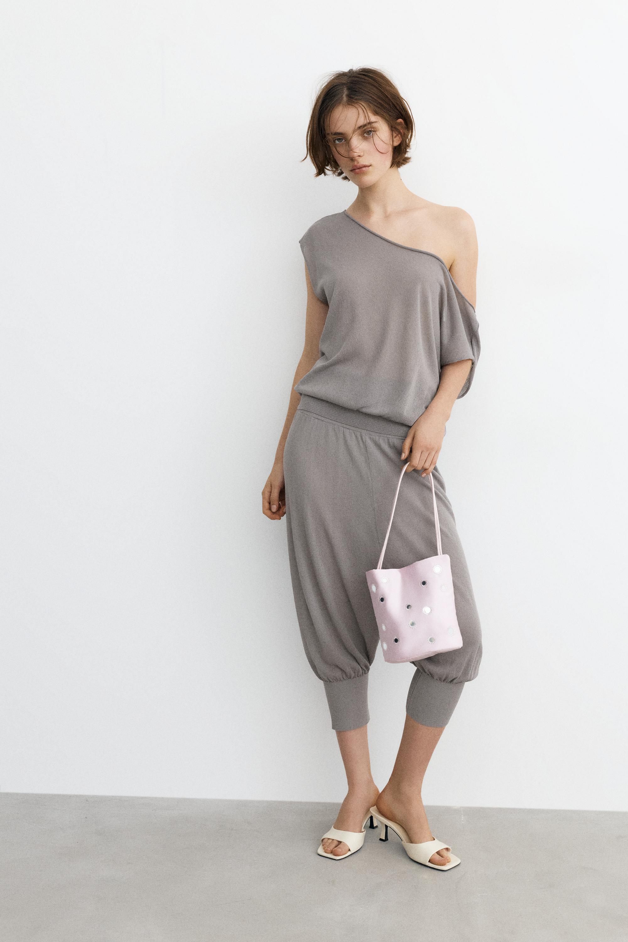 Elastic waist top — Steel