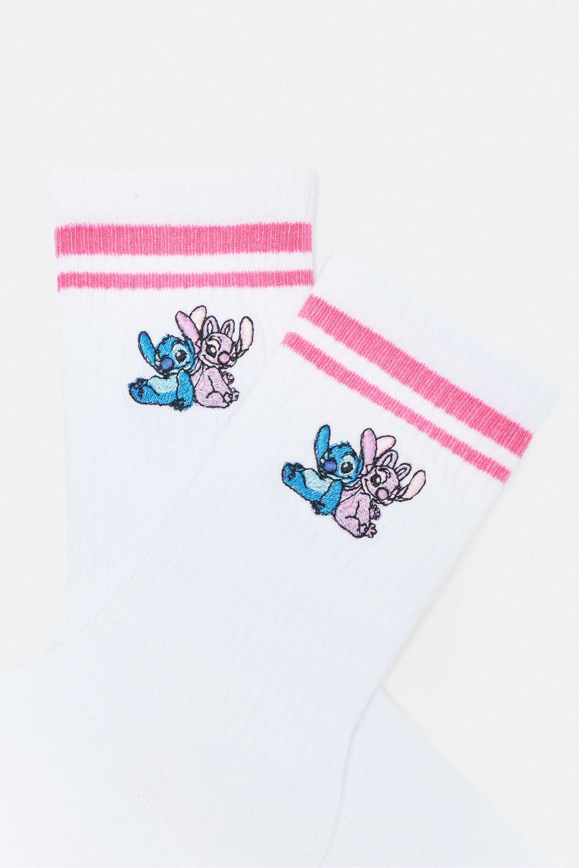 Stitch socks — Pink