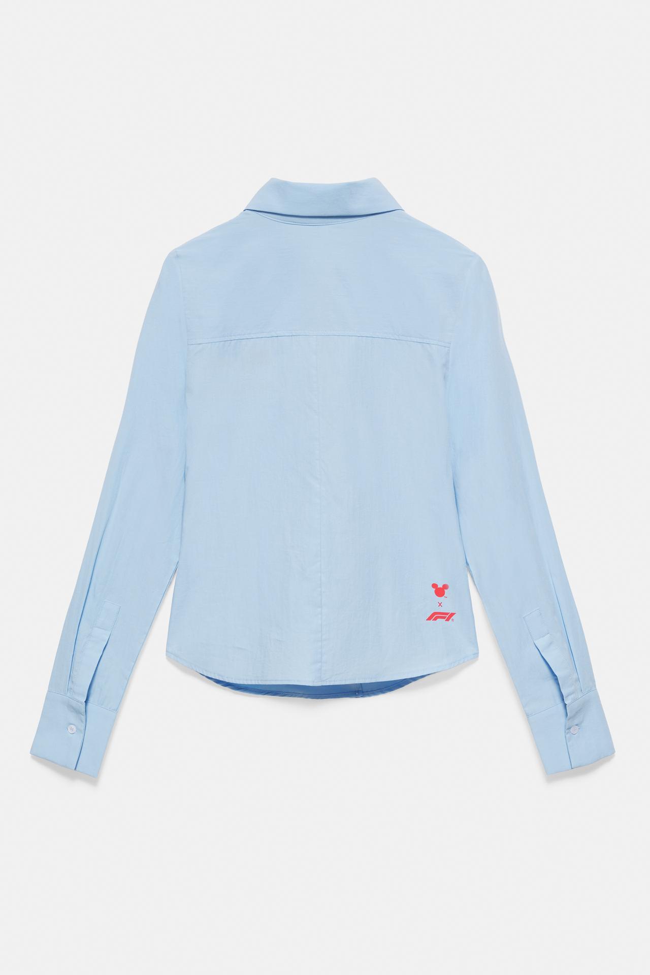 Disney x F1 zip shirt — Pastel blue