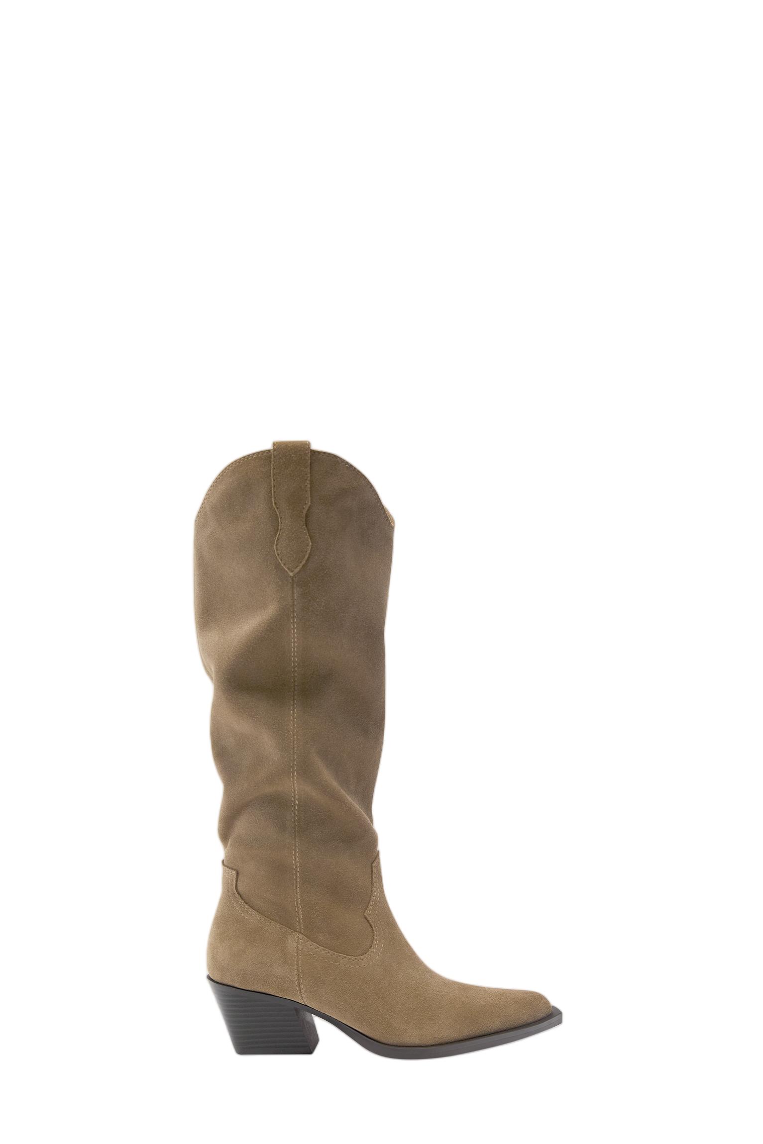 cowboy leather boots — Sand