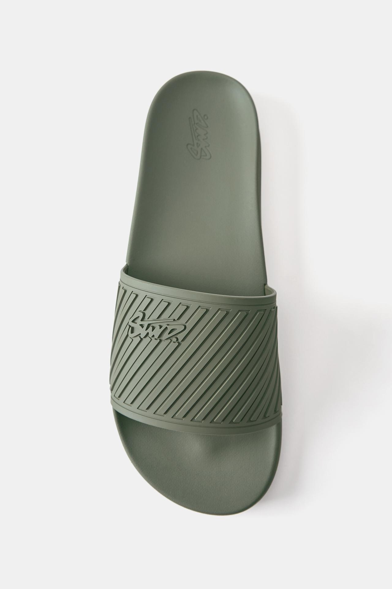 STWD rubberised sandals — Khaki