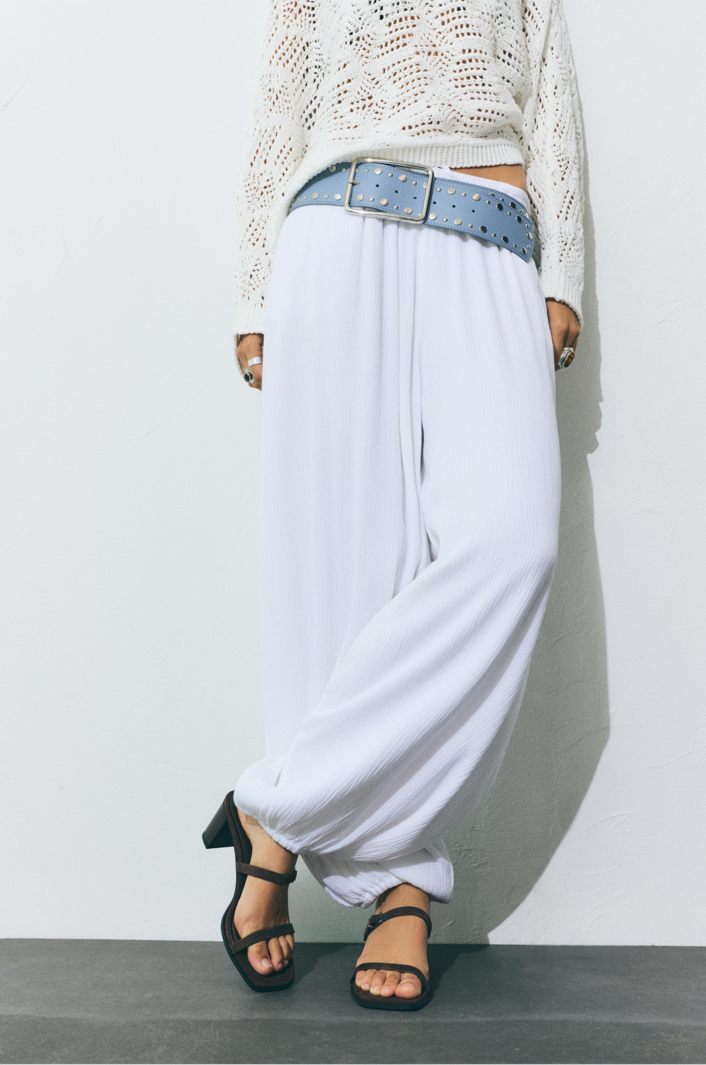 Tokalı deri topuklu sandalet - Görsel 17