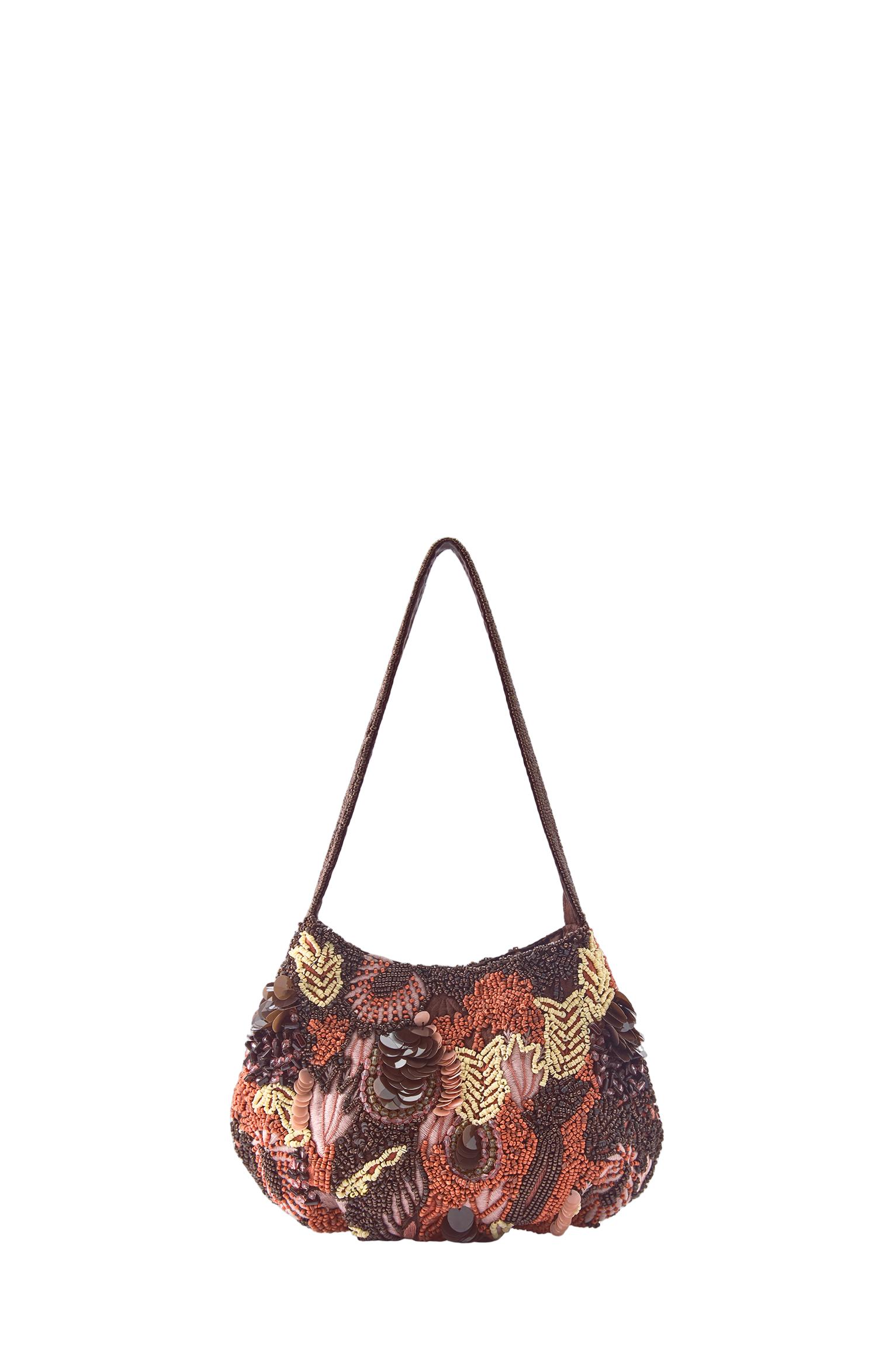 Beaded shoulder bag — Orange