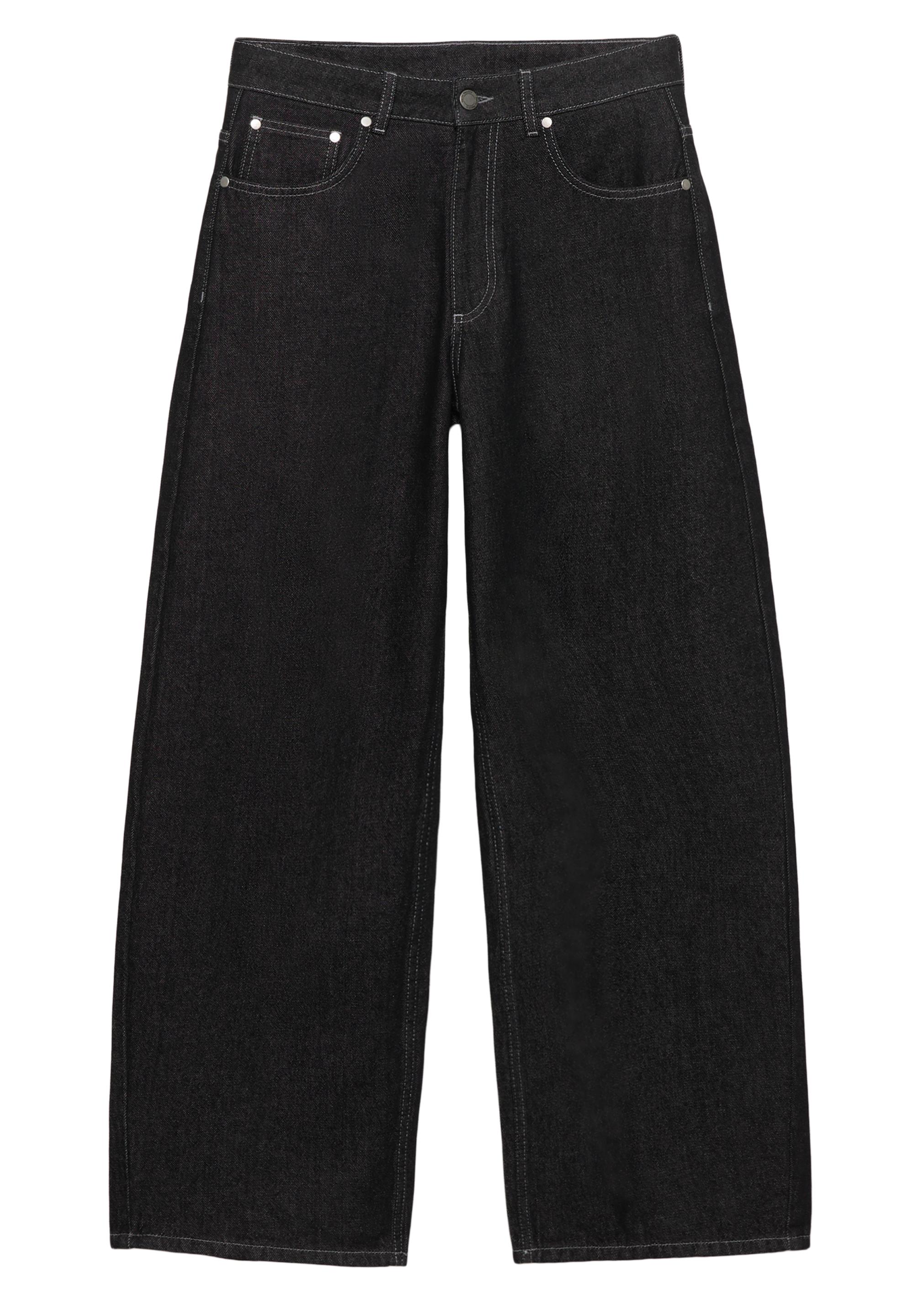 Yıldız desenli barrel jean - Görsel 15
