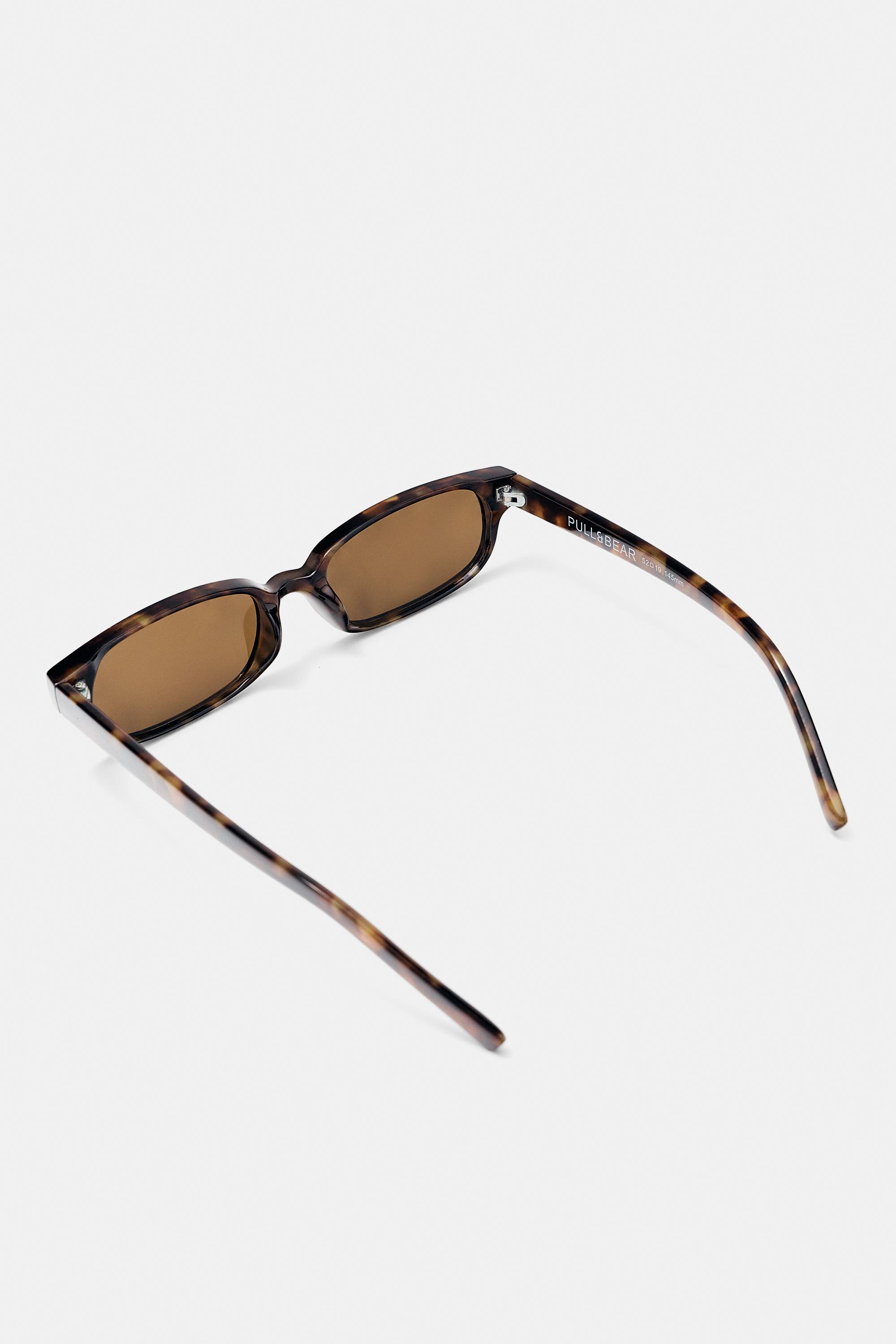 Rectangular sunglasses — Khaki marl