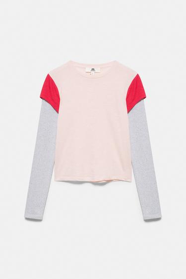 Double sleeve T-shirt — Pastel pink 4